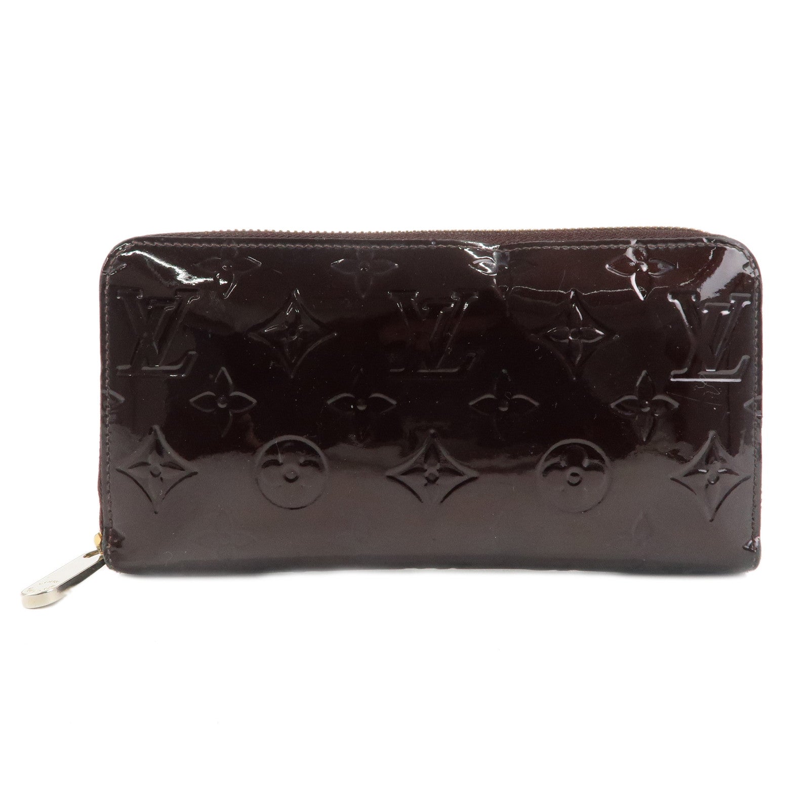 Louis Vuitton Monogram Vernis Zippy Wallet Amarante M93522