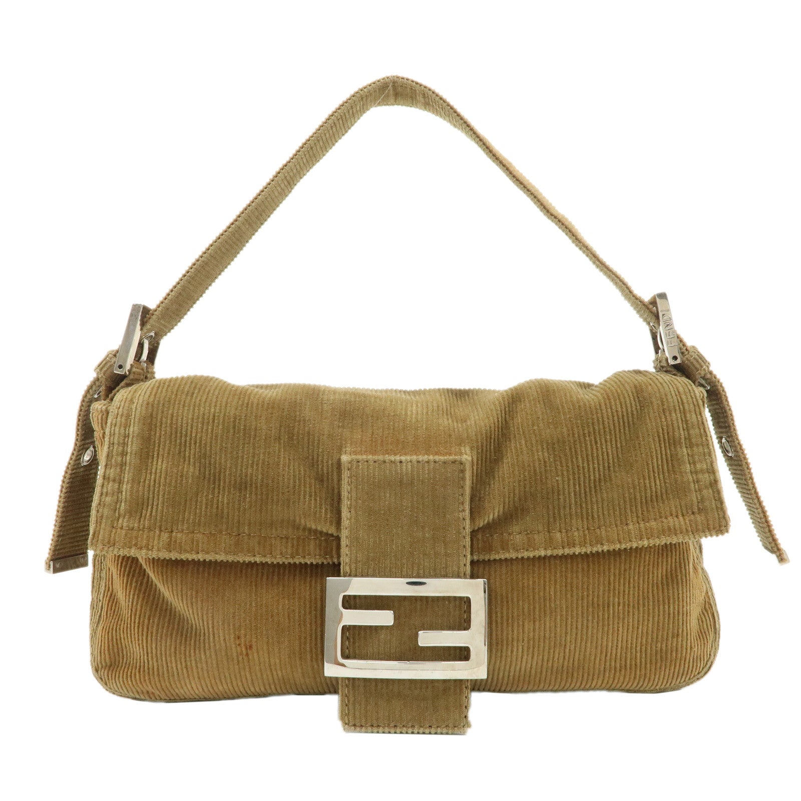 FENDI-Mamma-Baguette-Corduroy-Shoulder-Bag-Beige-26424