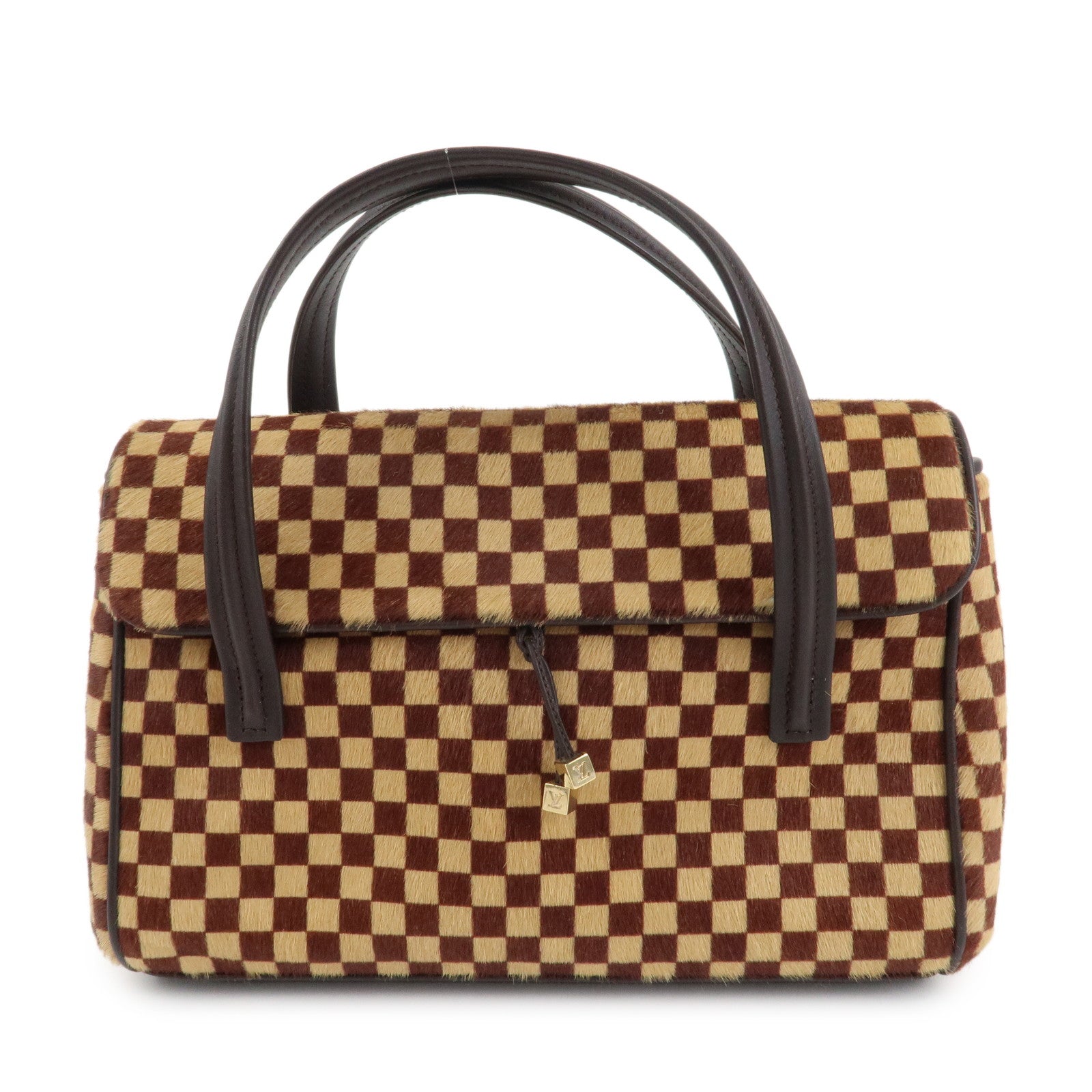 Louis-Vuitton-Damier-Sauvage-Lion-Hand-Bag-Gold-Hardware-M92131