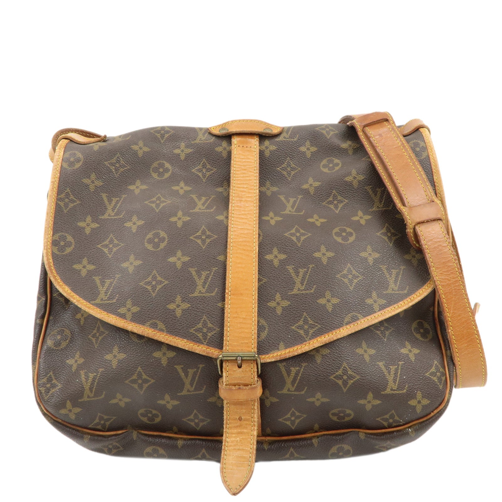 Louis-Vuitton-Monogram-Saumur-35-Shoulder-Bag-Brown-M42254