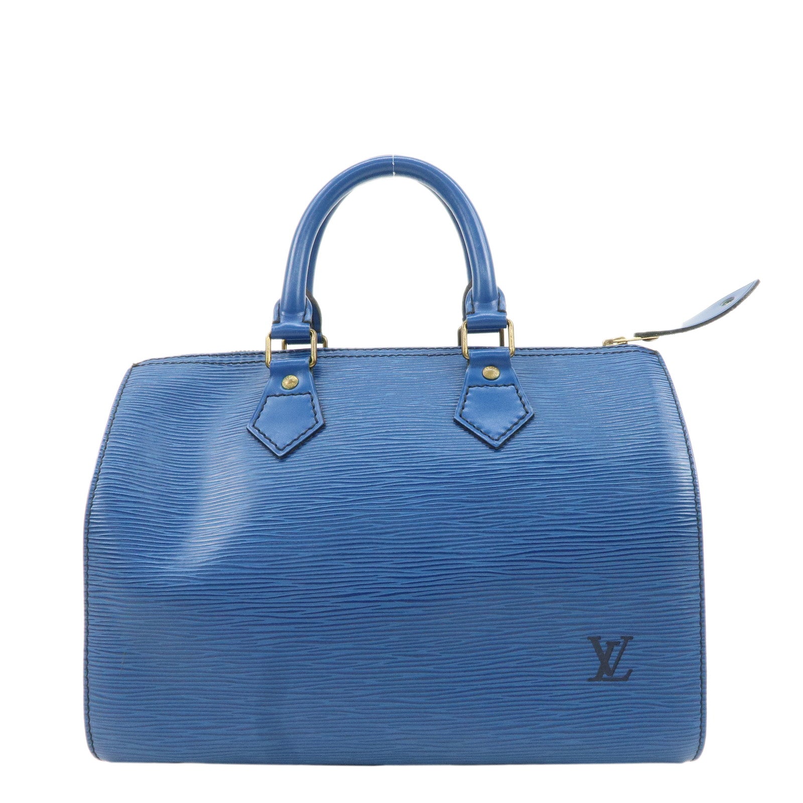 Louis-Vuitton-Epi-Speedy-25-Hand-Bag-Boston-Bag-Blue-M43015