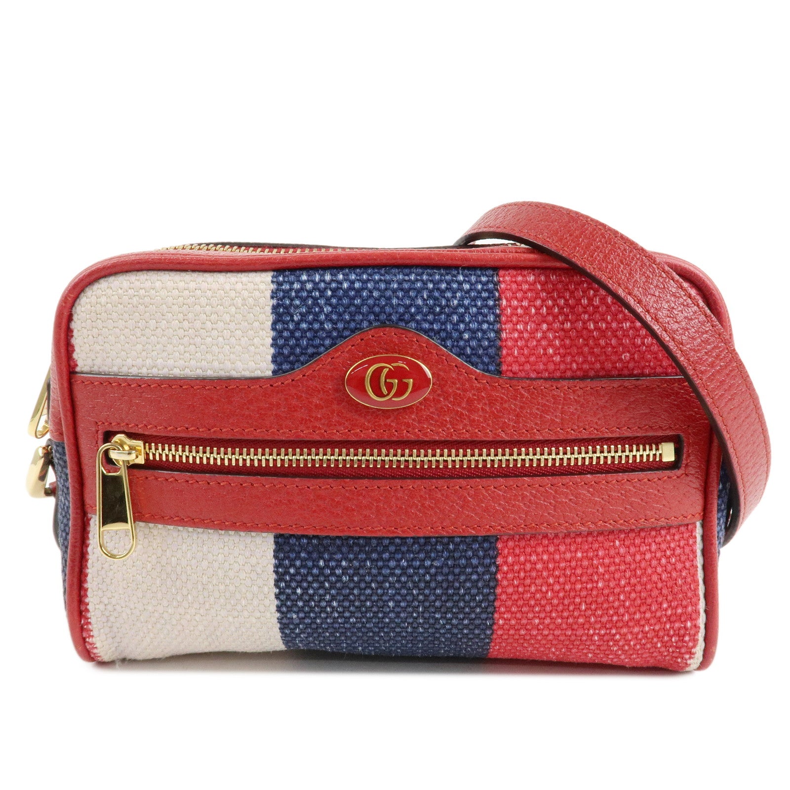 GUCCI-Ophidia-GG-Supreme-Mini-Shoulder-Bag-Red-517350