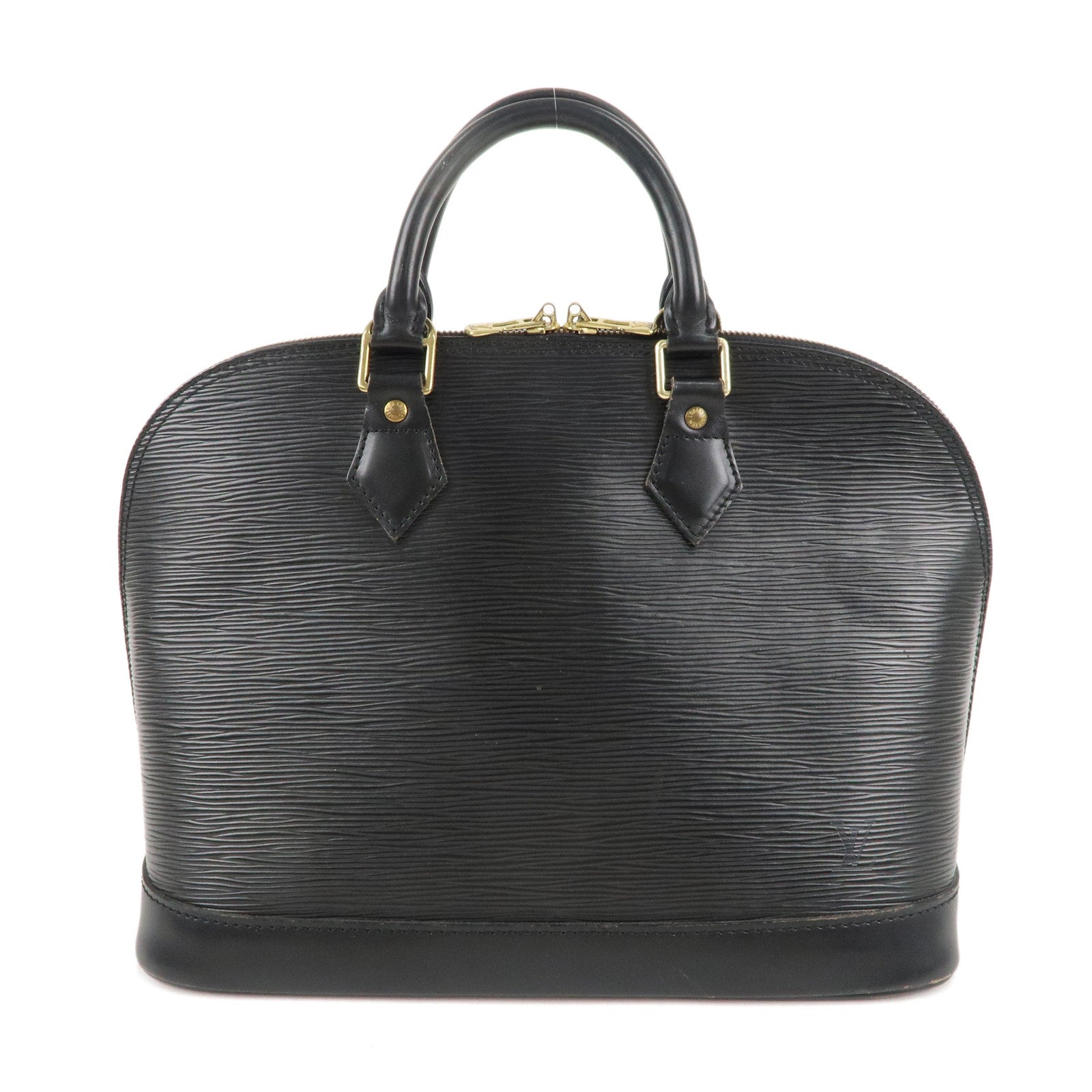 Louis Vuitton Epi Alma Hand Bag Noir Black M52142