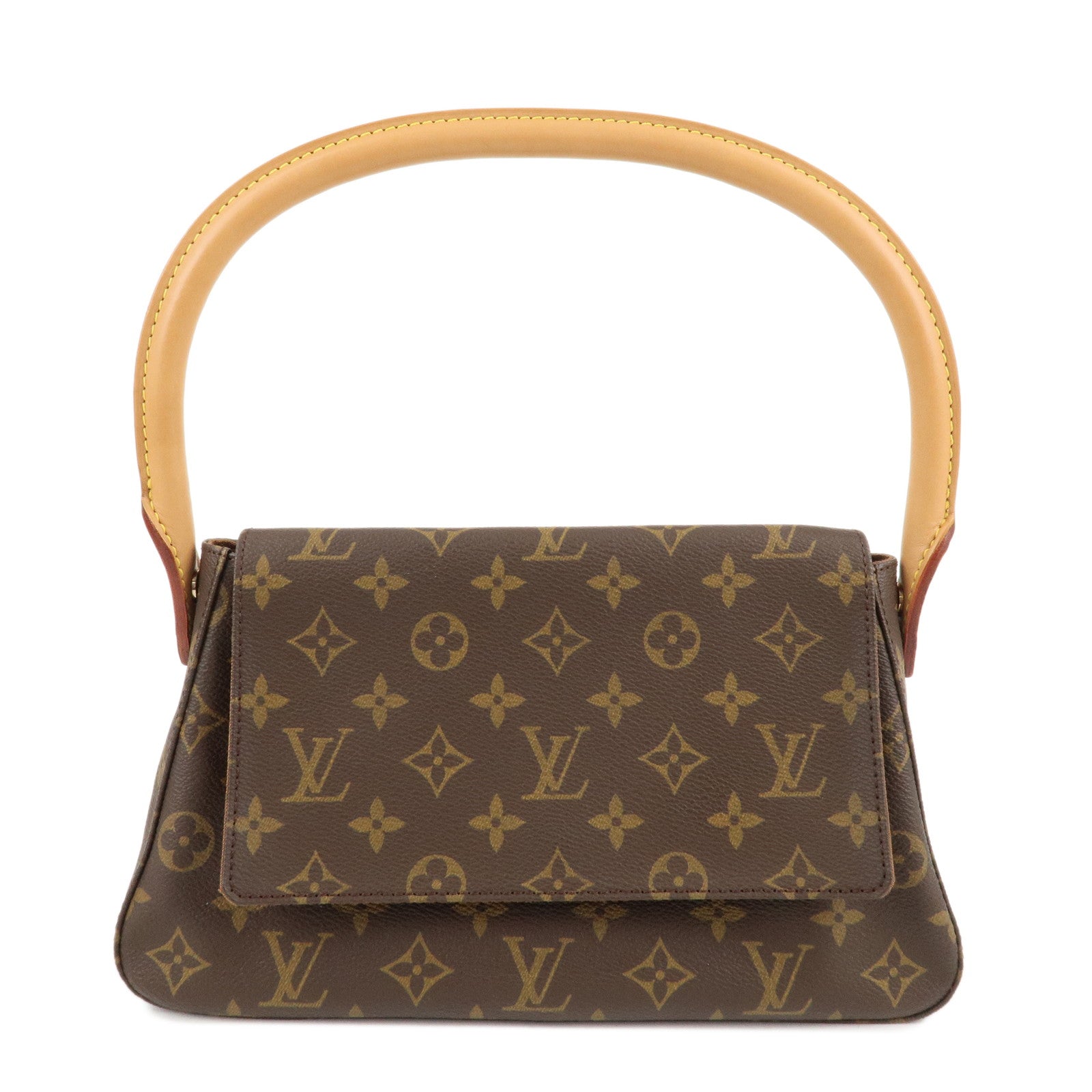 Louis-Vuitton-Monogram-Mini-Looping-Shoulder-Bag-Hand-Bag-M51147