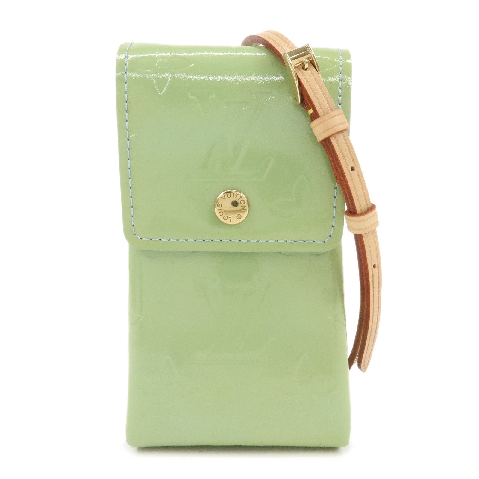 LV Monogram Vernis Green Cigarette Case