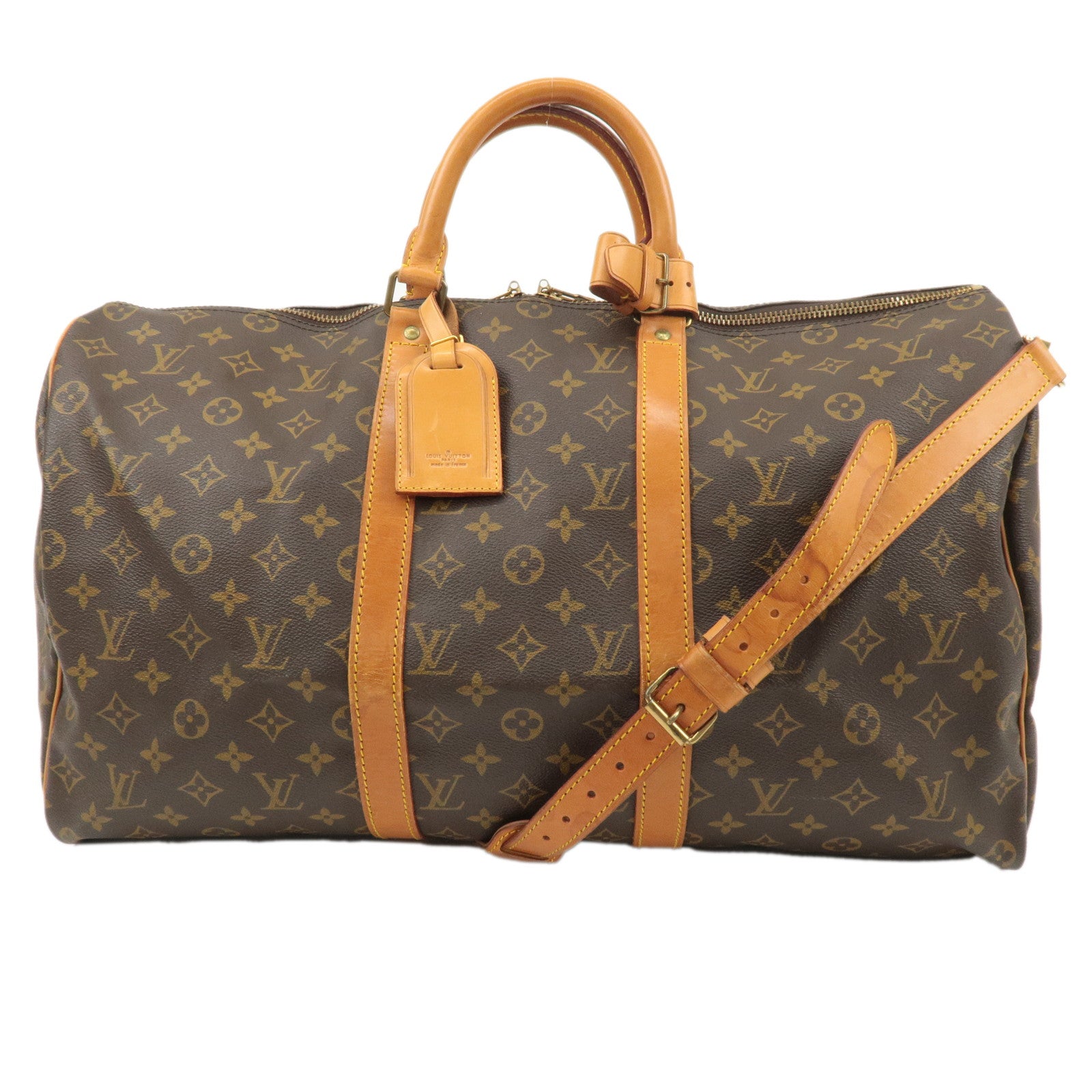 Louis-Vuitton-Monogram-Keep-All-Bandoulier-50-Boston-Bag-M41416