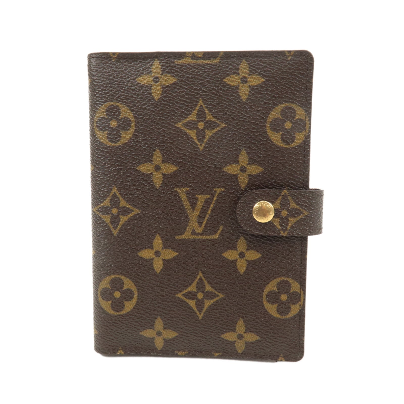 Louis Vuitton Monogram Agenda PM Planner Cover Brown R20005