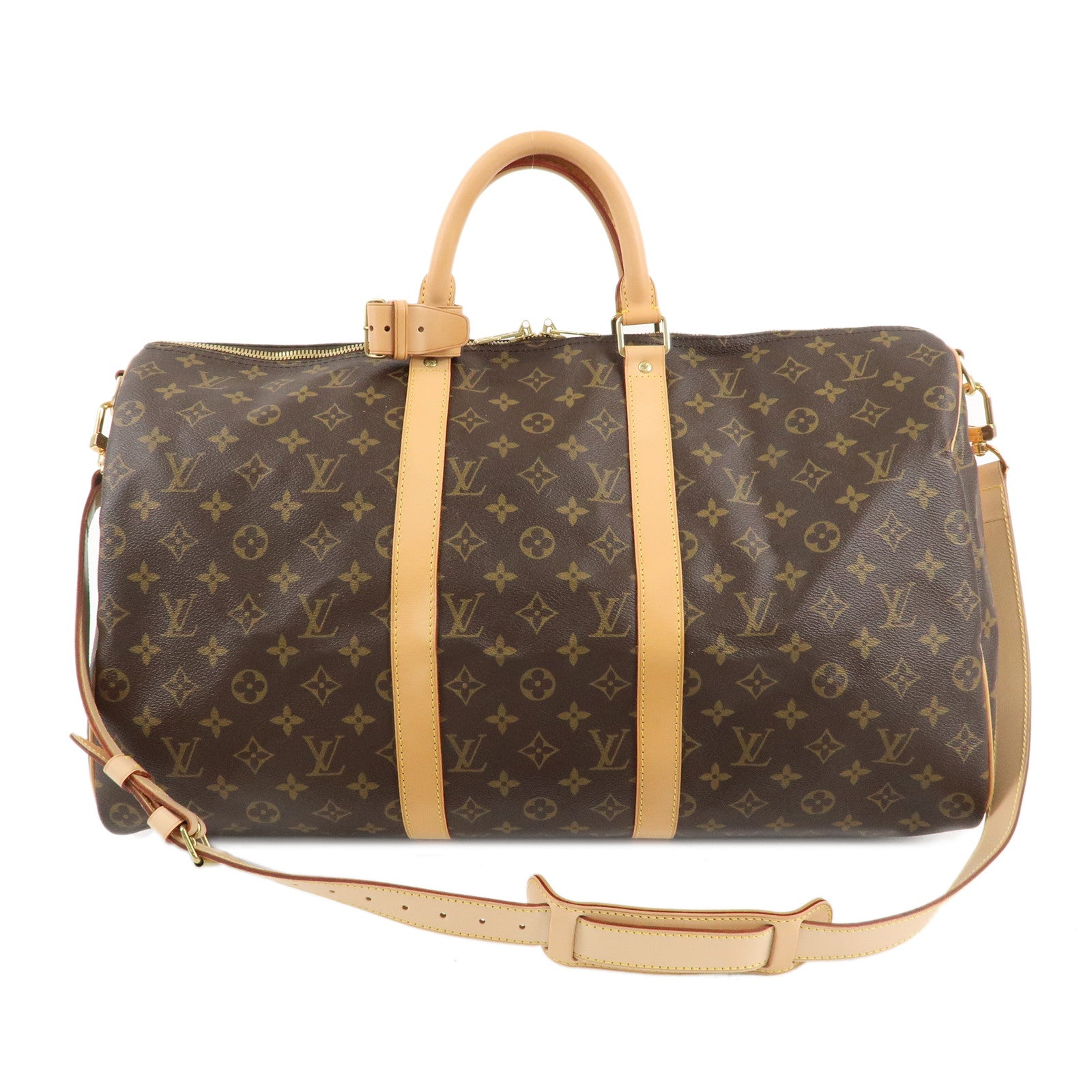 Louis Vuitton Monogram Keep All Bandoulier 50 Boston Bag M41416