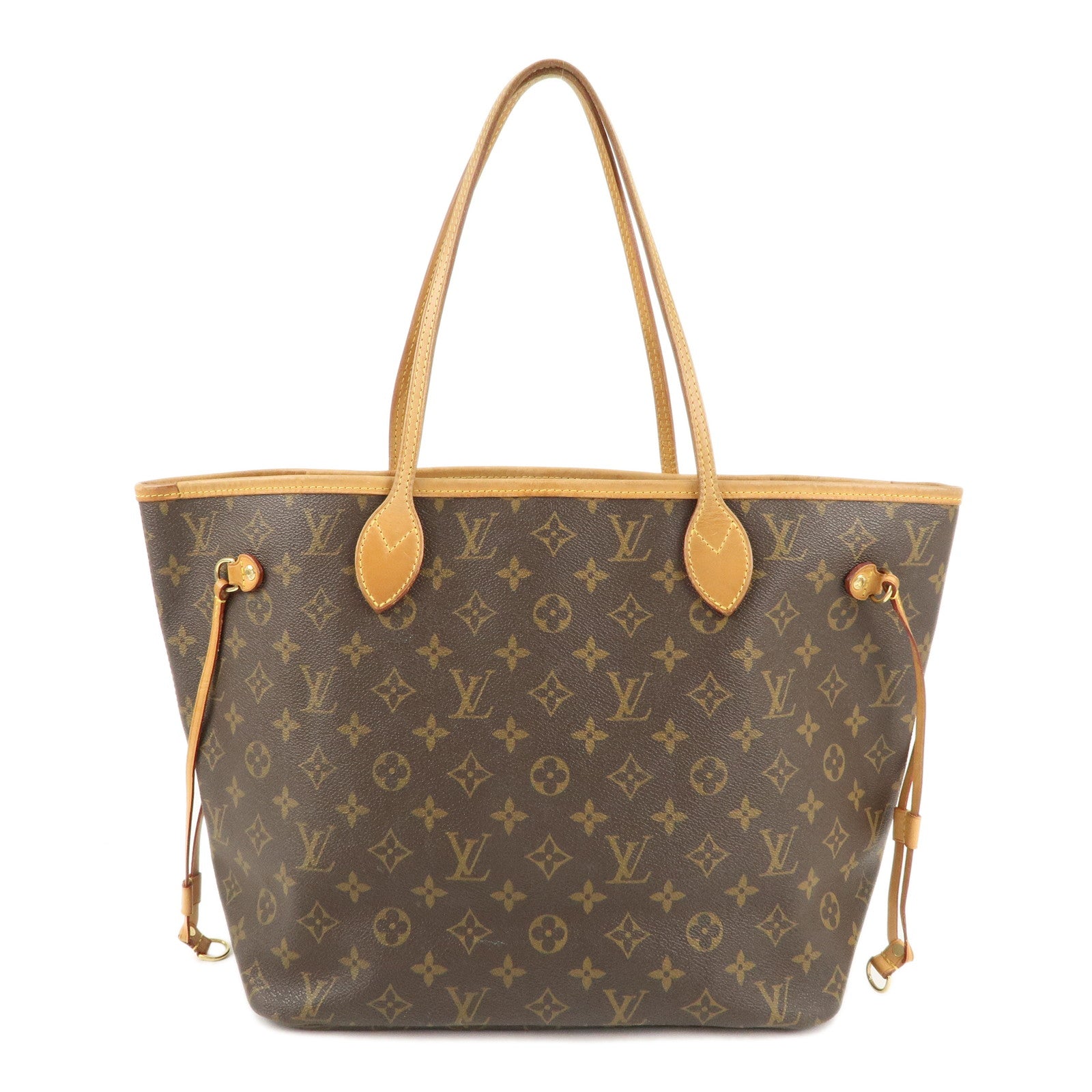 Louis Vuitton Monogram Neverfull MM Tote Bag Brown M40156