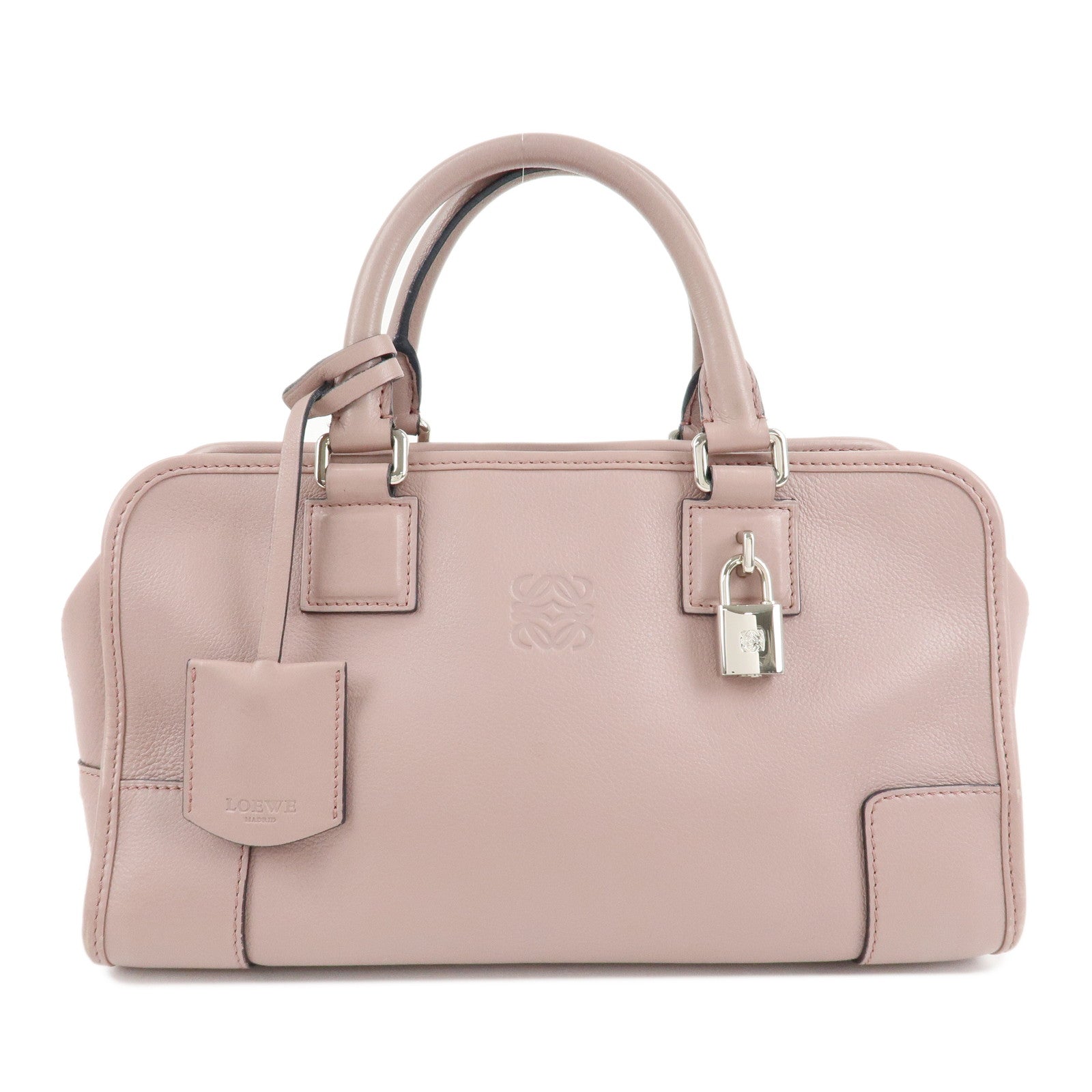 LOEWE-Anagram-Leather-Amazona-28-Hand-Bag-Small-Bag-Lavender