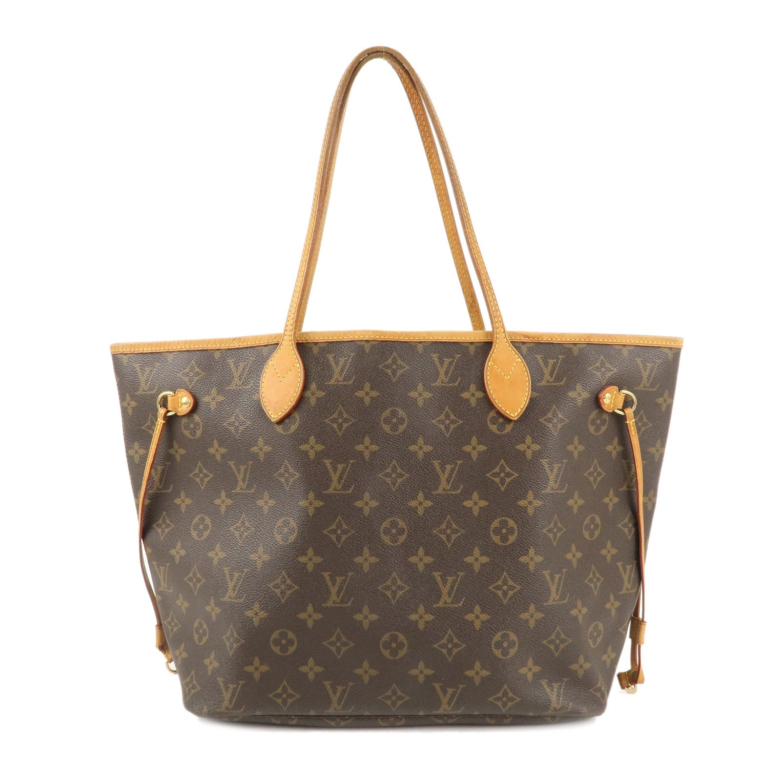 Louis Vuitton Monogram Neverfull MM Tote Bag Brown M40156