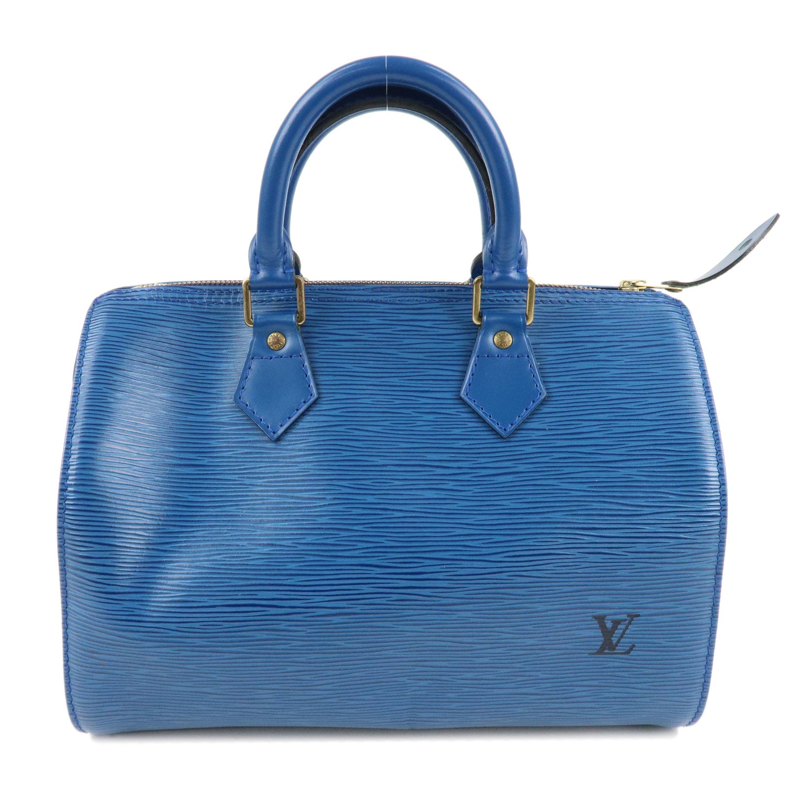 Louis-Vuitton-Epi-Speedy-25-Hand-Bag-Boston-Bag-Blue-M43015