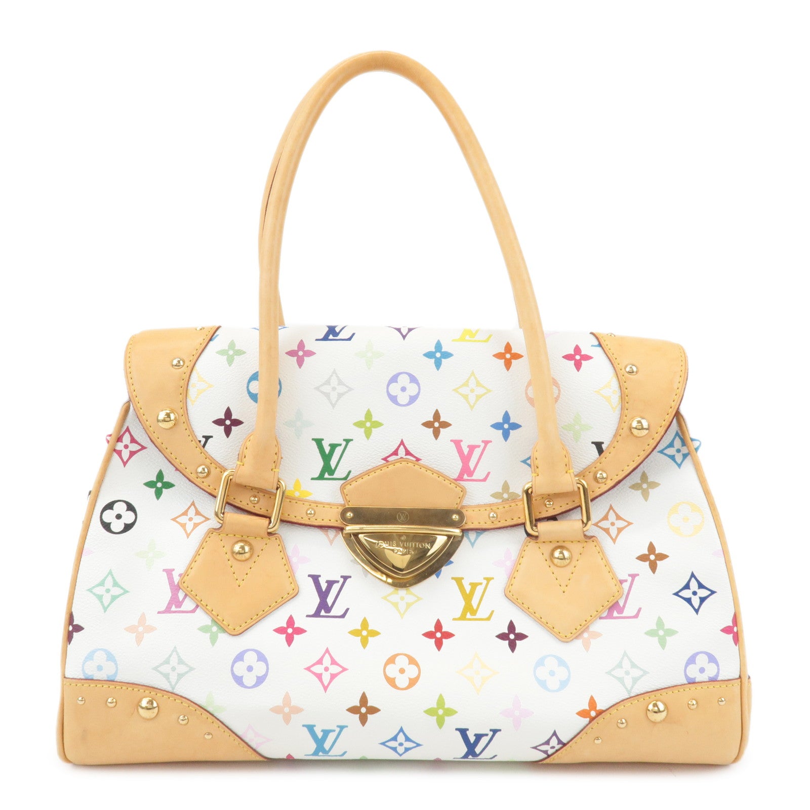 Louis-Vuitton-Monogram-Multicolor-Beverly-GM-Hand-Bag-Blanc-M40201