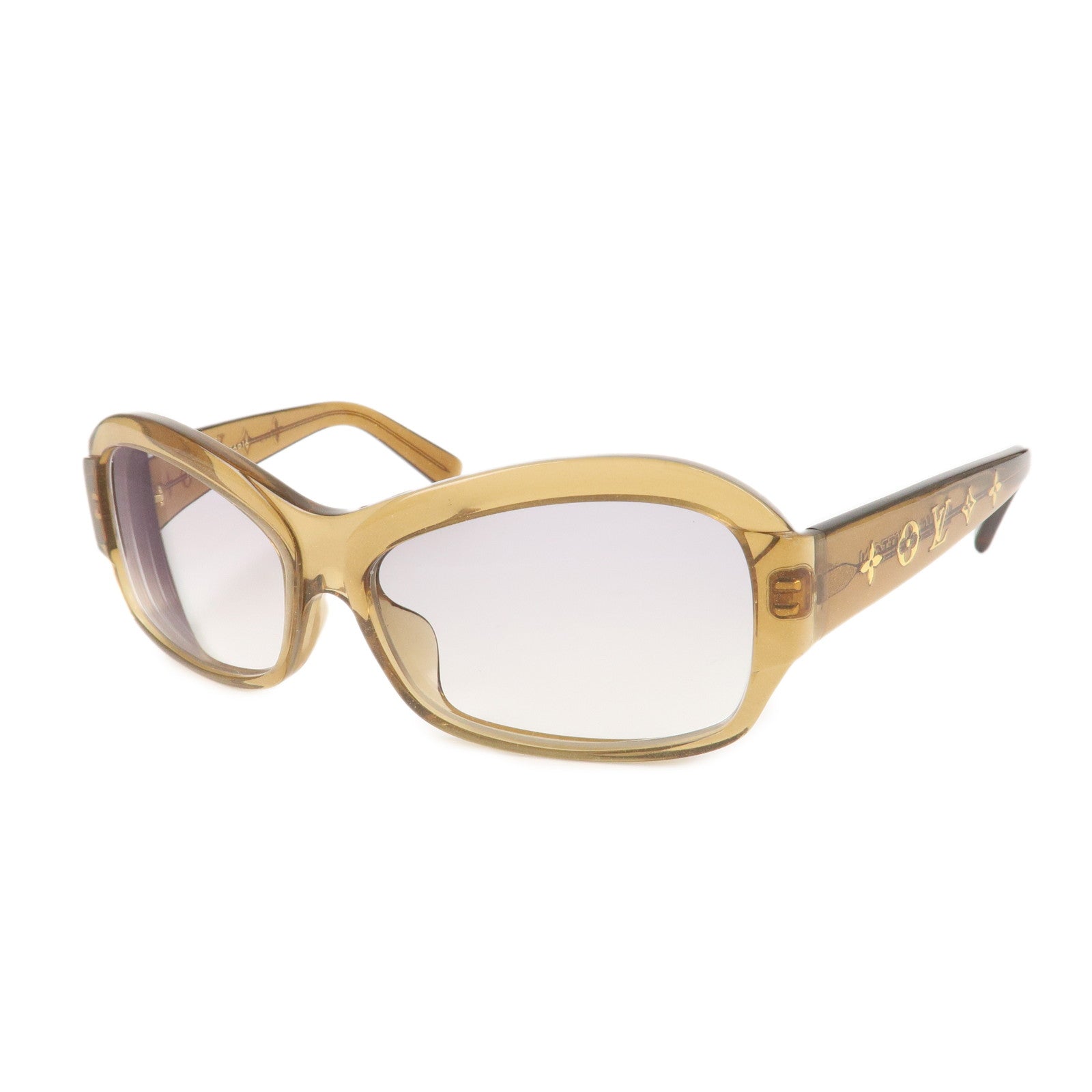 Louis-Vuitton-Obsession-PM-Sunglasses-Clear-Brown-56□16-Z0381E