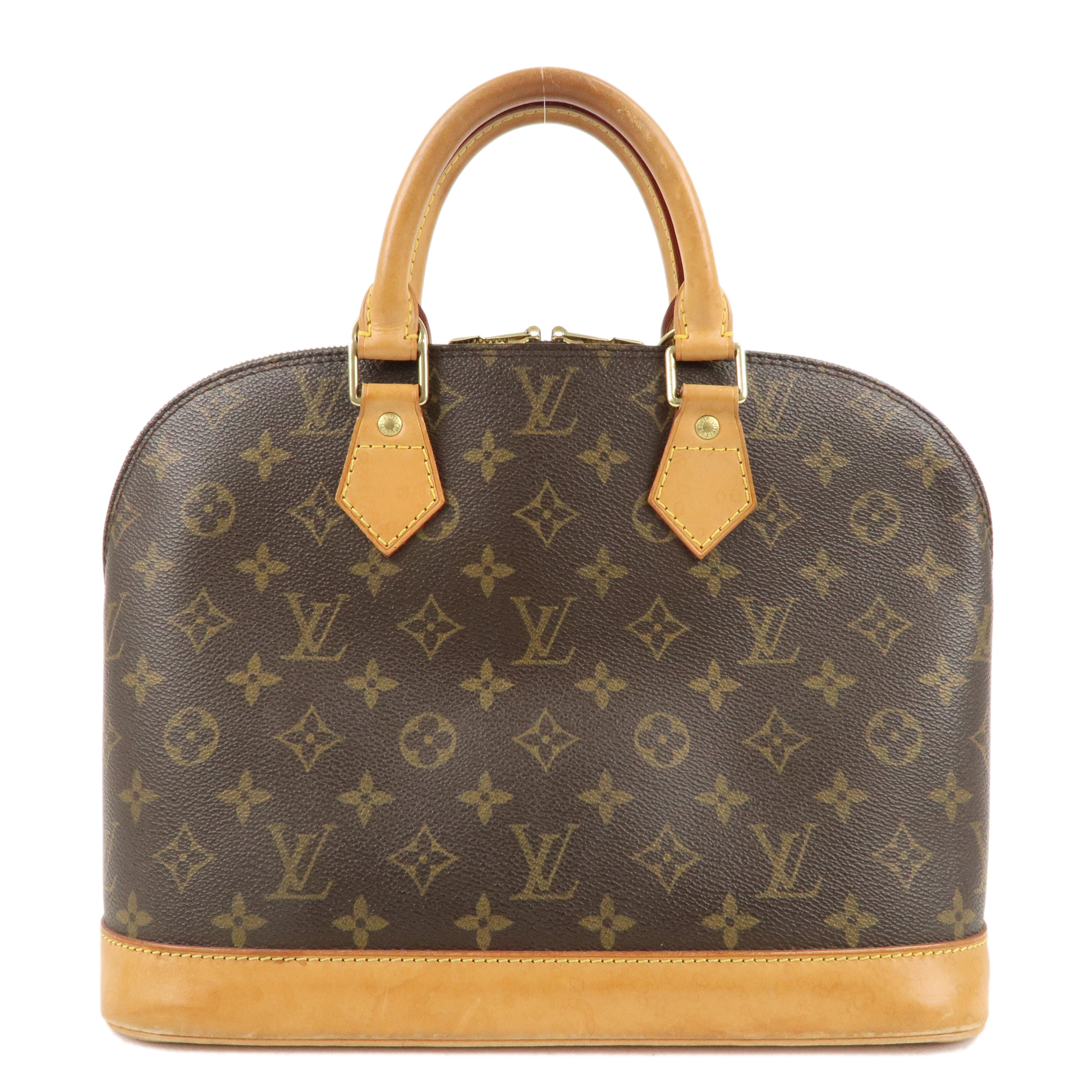 Louis Vuitton Monogram Alma Hand Bag Brown M51130