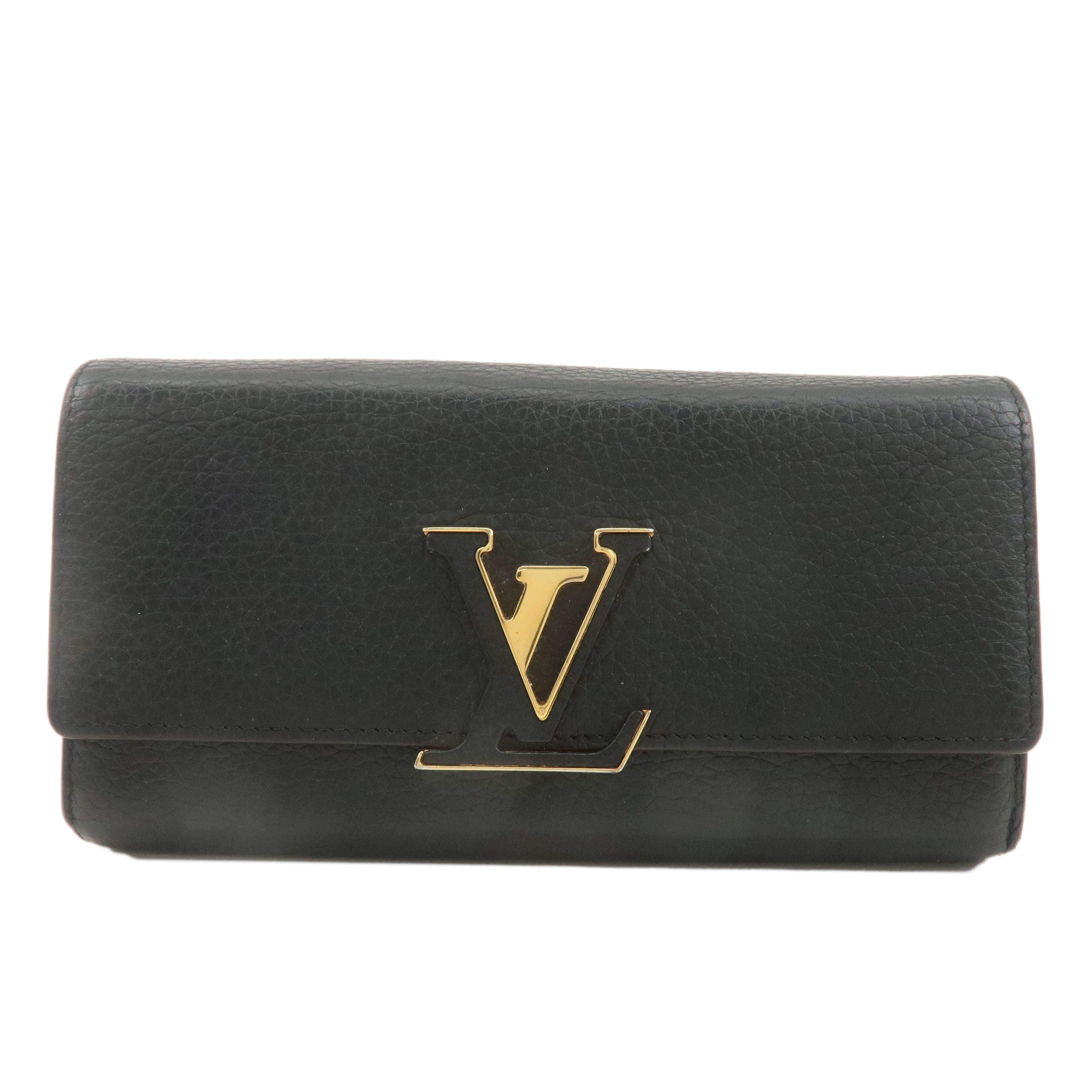 Louis Vuitton Portofoille Capucines Wallet Black Noir M61248