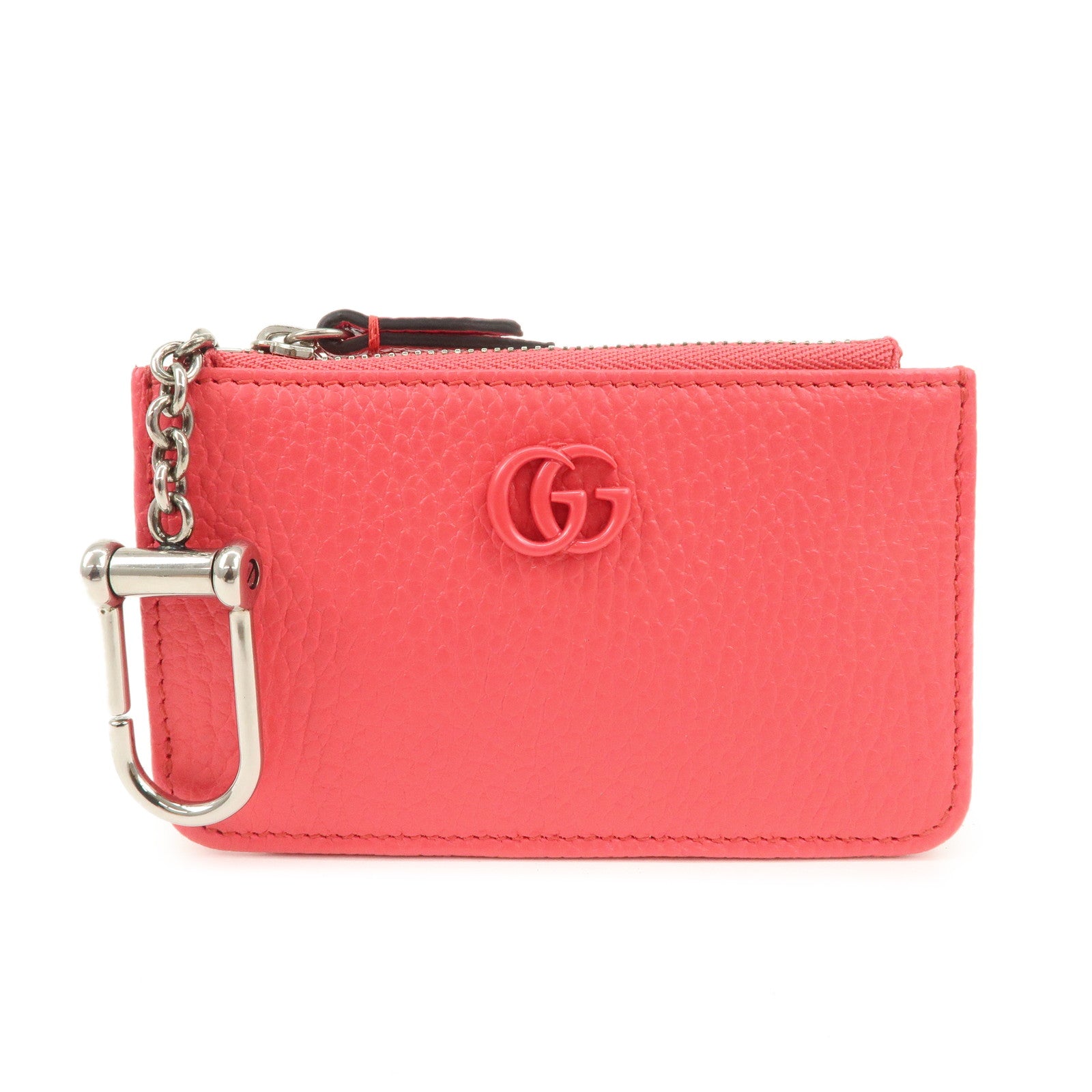 GUCCI-GG-Marmont-Leather-Card-Case-Coin-Case-Pink-701070