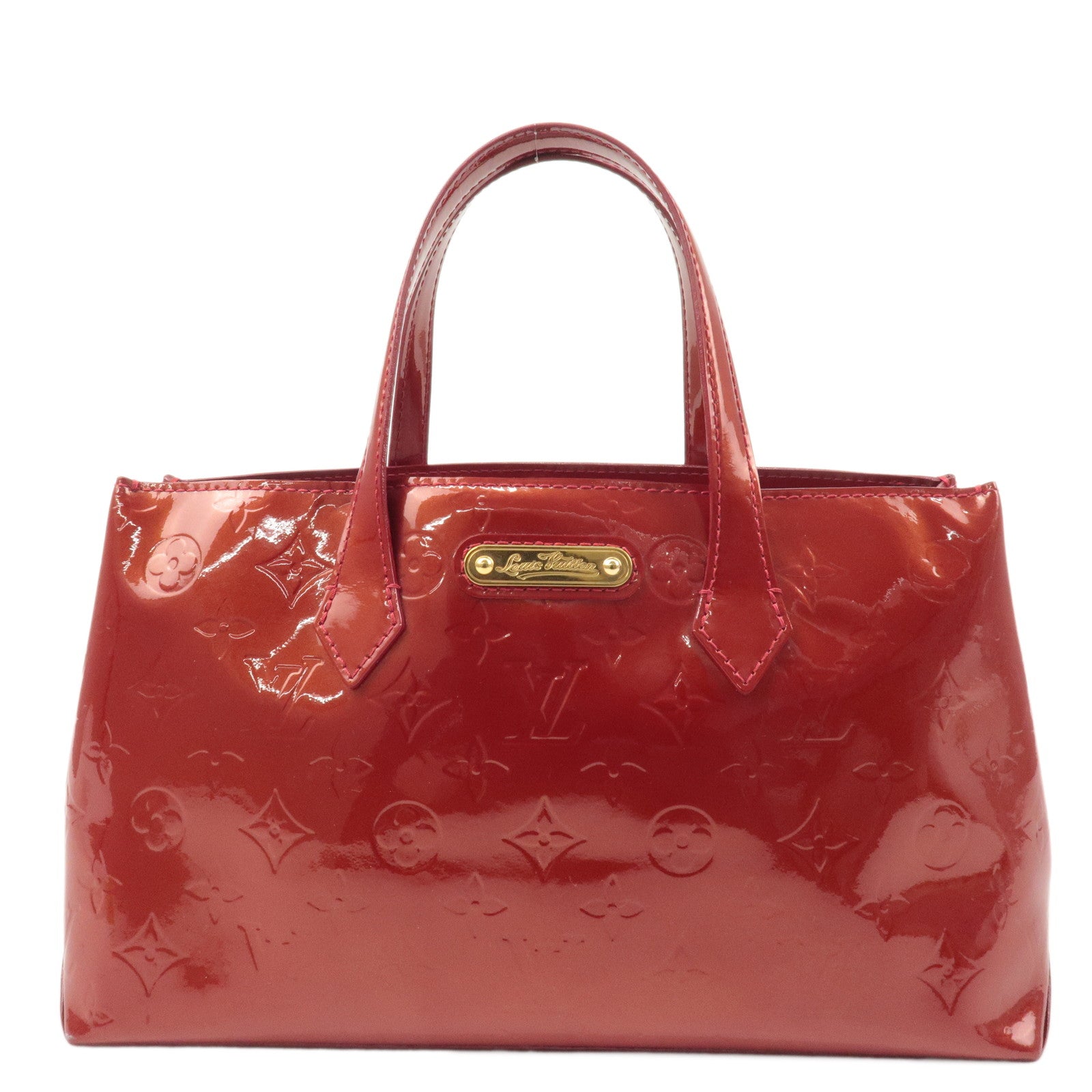 Louis Vuitton Monogram Vernis Wilshire PM Pomme d
Amour M93642