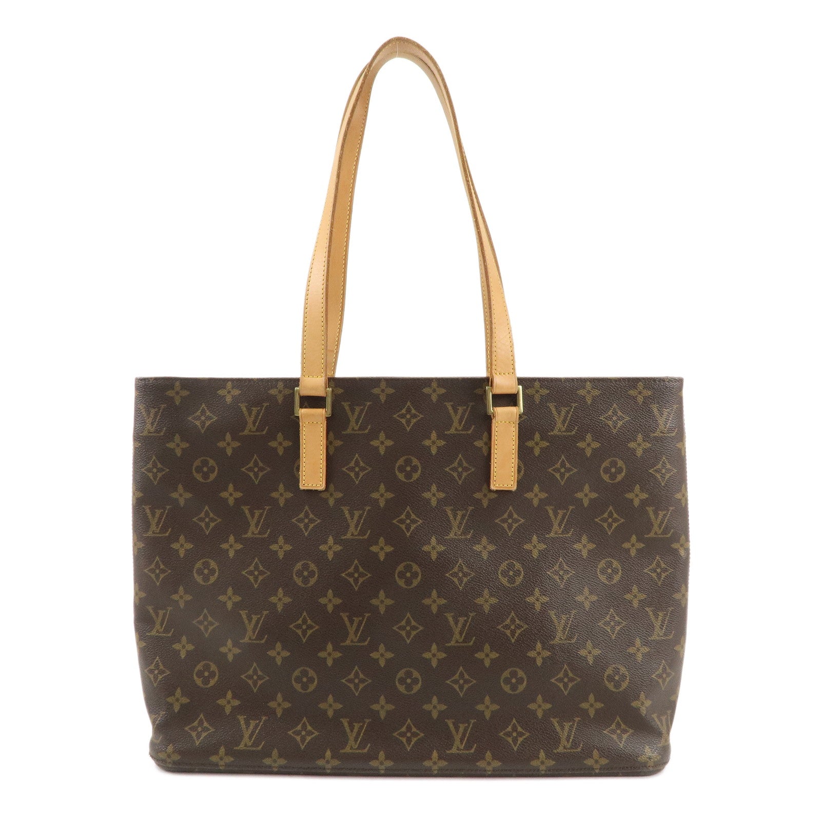 Louis-Vuitton-Monogram-Luco-Tote-Bag-Hand-Bag-Brown-M51155