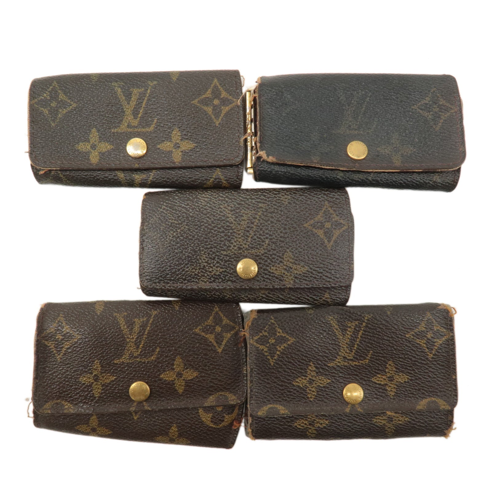 Louis-Vuitton-Monogram-Set-of-5-Multicles-Key-Case-M62630-M62631