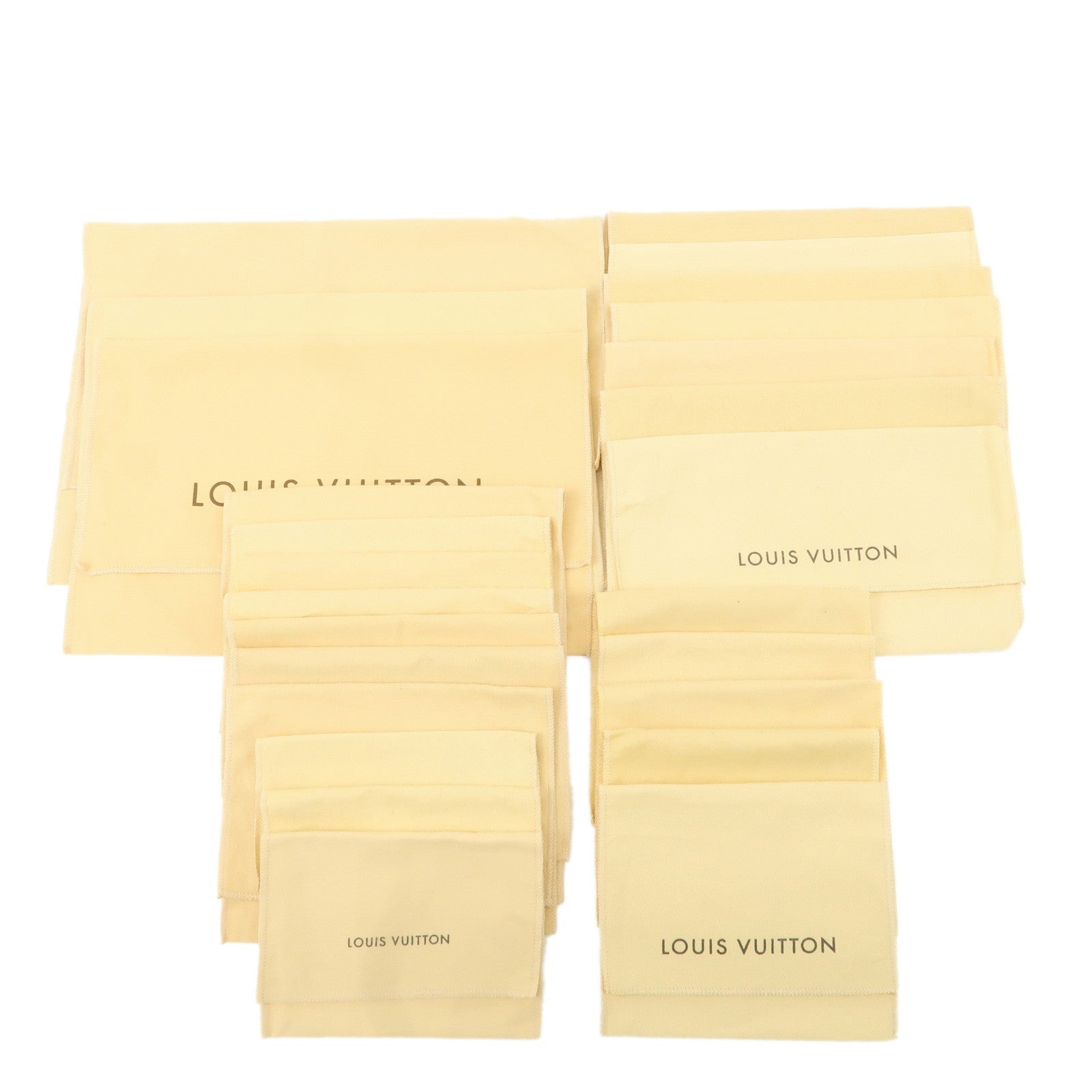 Louis-Vuitton-Set-of-15-Dust-Bag-Storage-Bag-Beige