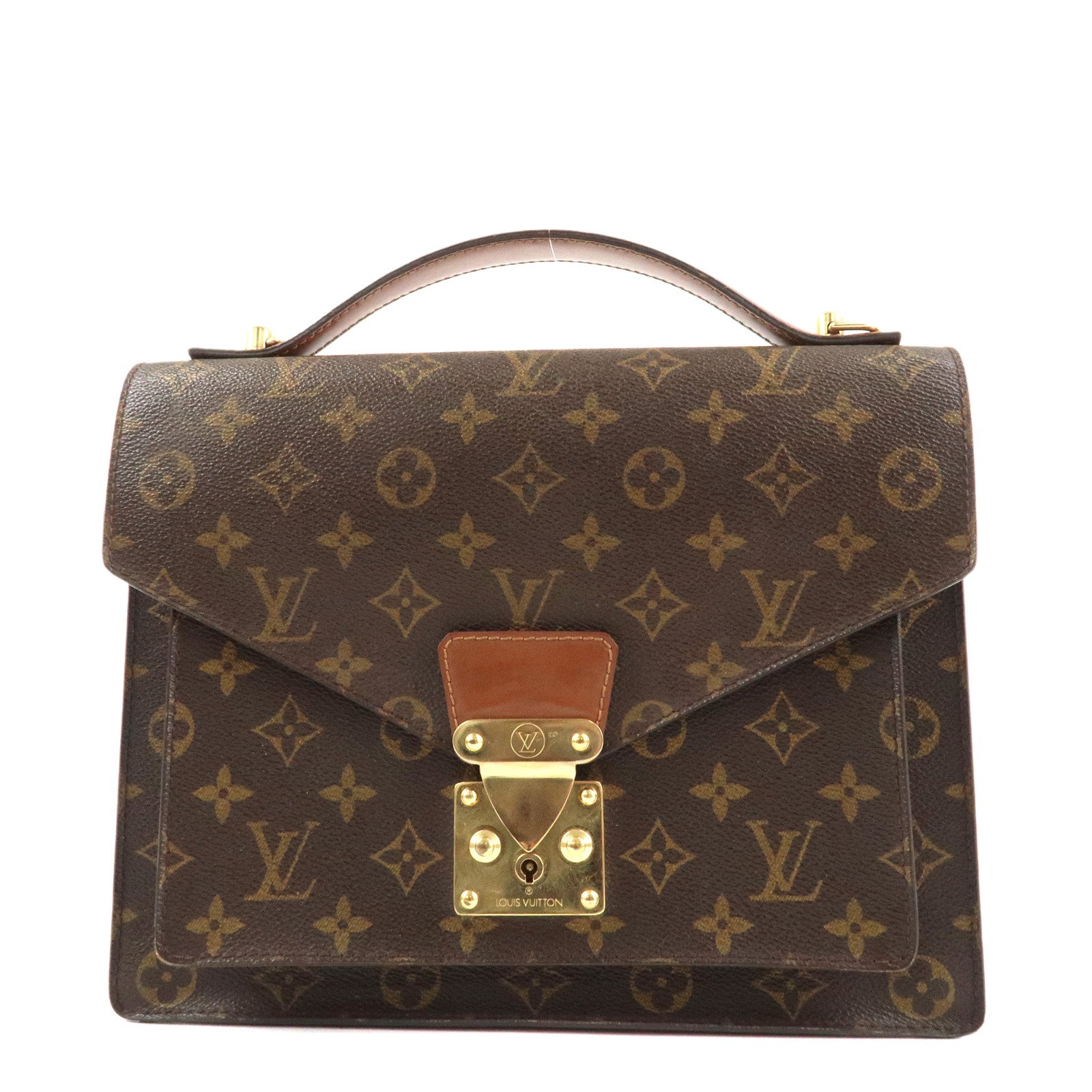 Louis-Vuitton-Monogram-Monceau-28-Hand-Bag-Brief-Case-M51185