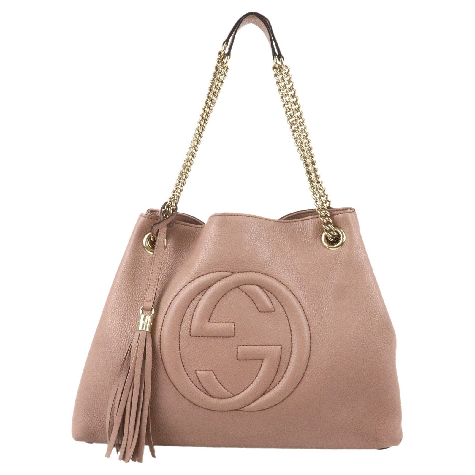 GUCCI-SOHO-Leather-Chain-Shoulder-Bag-Pink-308982