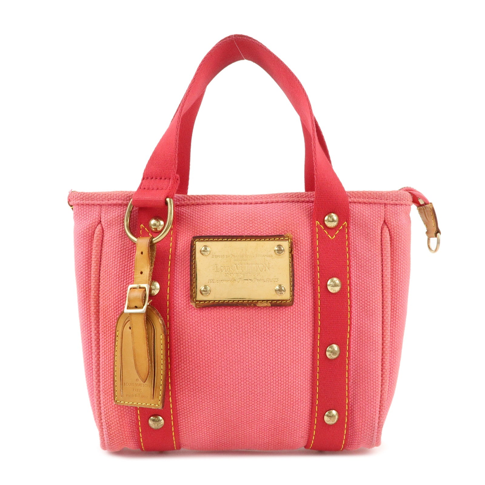 Louis-Vuitton-Antigua-Cabas-PM-Tote-Bag-Hand-Bag-Rose-M40088