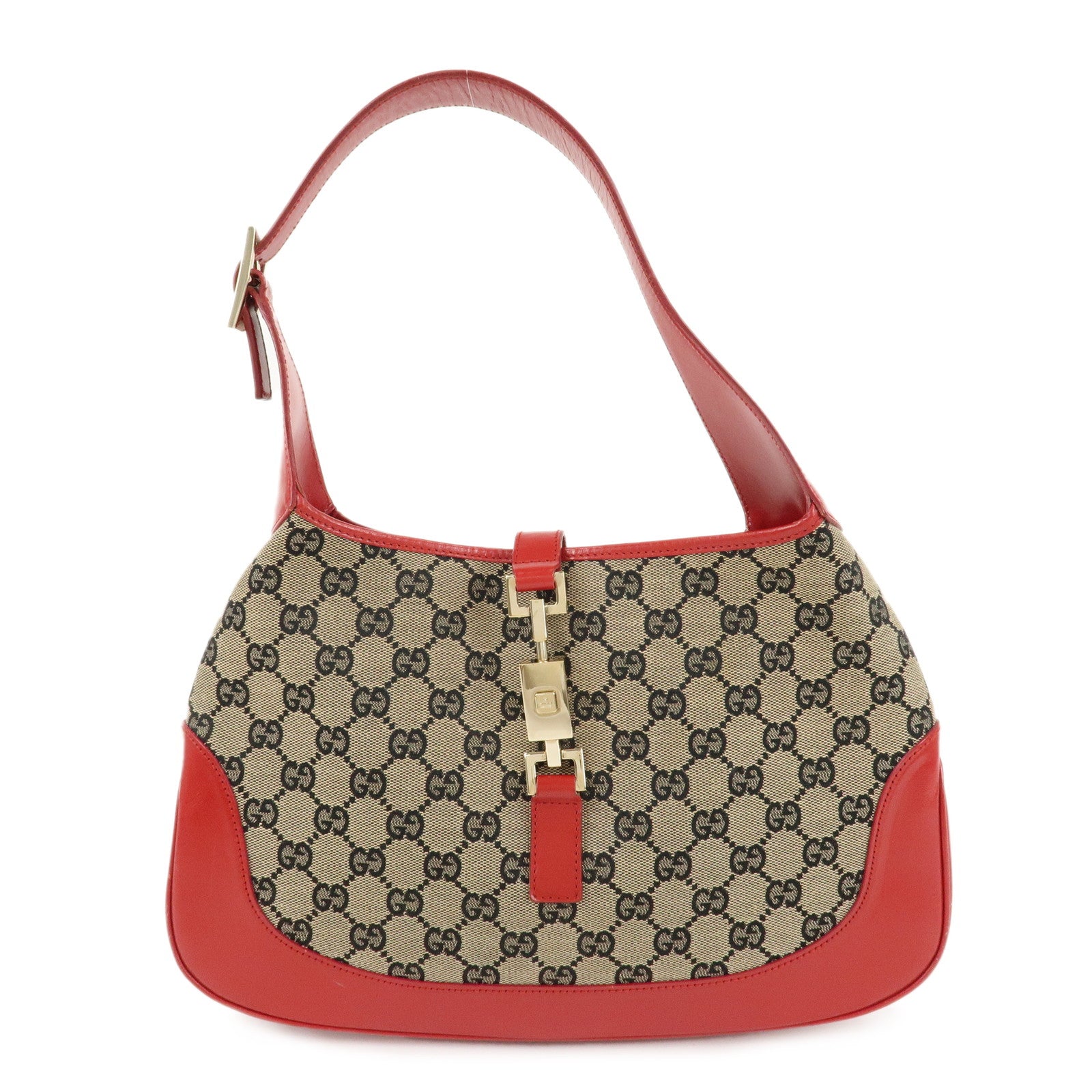 GUCCI-Jackie-GG-Canvas-Leather-Shoulder-Bag-Hand-Bag-001.3306