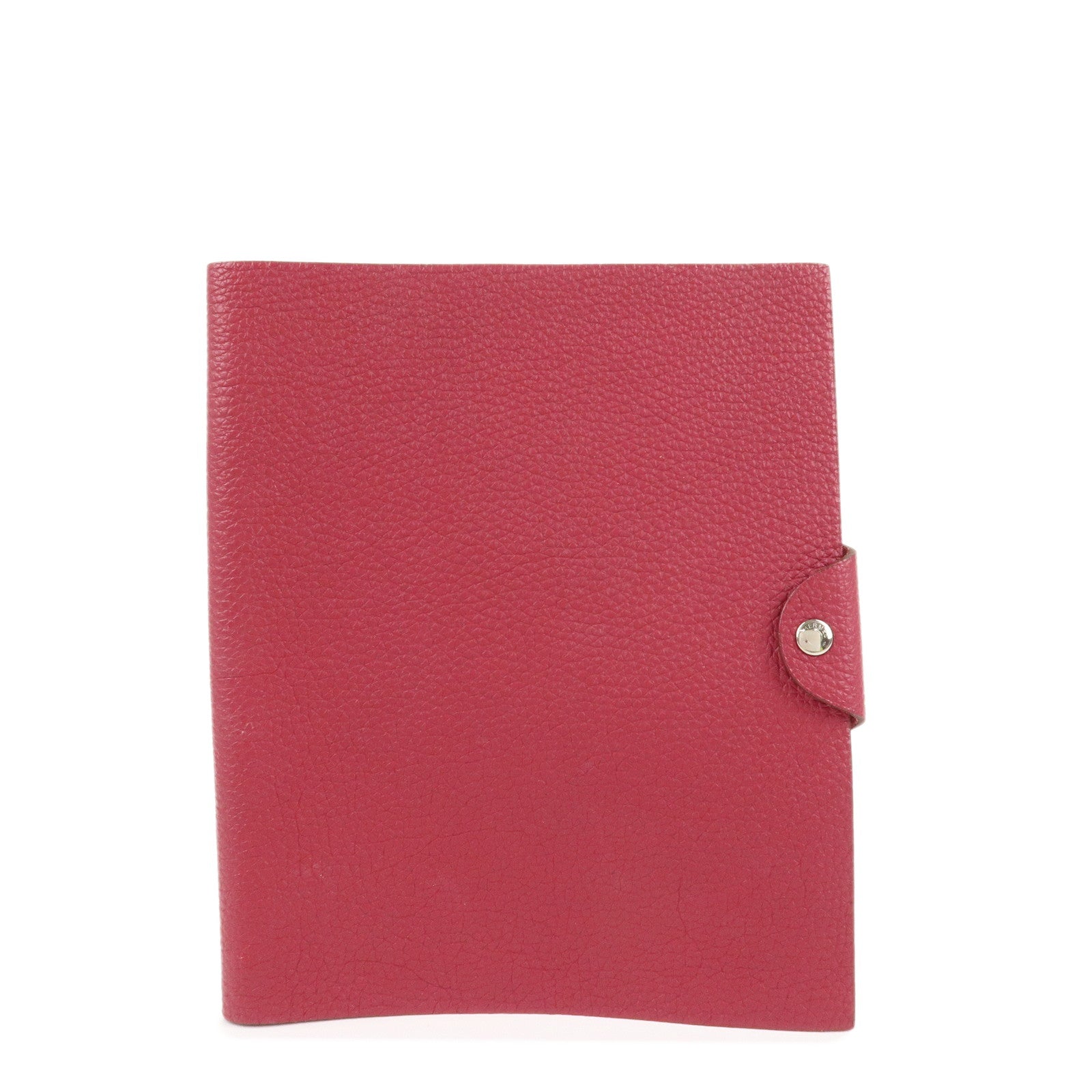 HERMES-Togo-Leather-Ulysse-MM-□N-Stamped-Notebook-Cover-Ruby