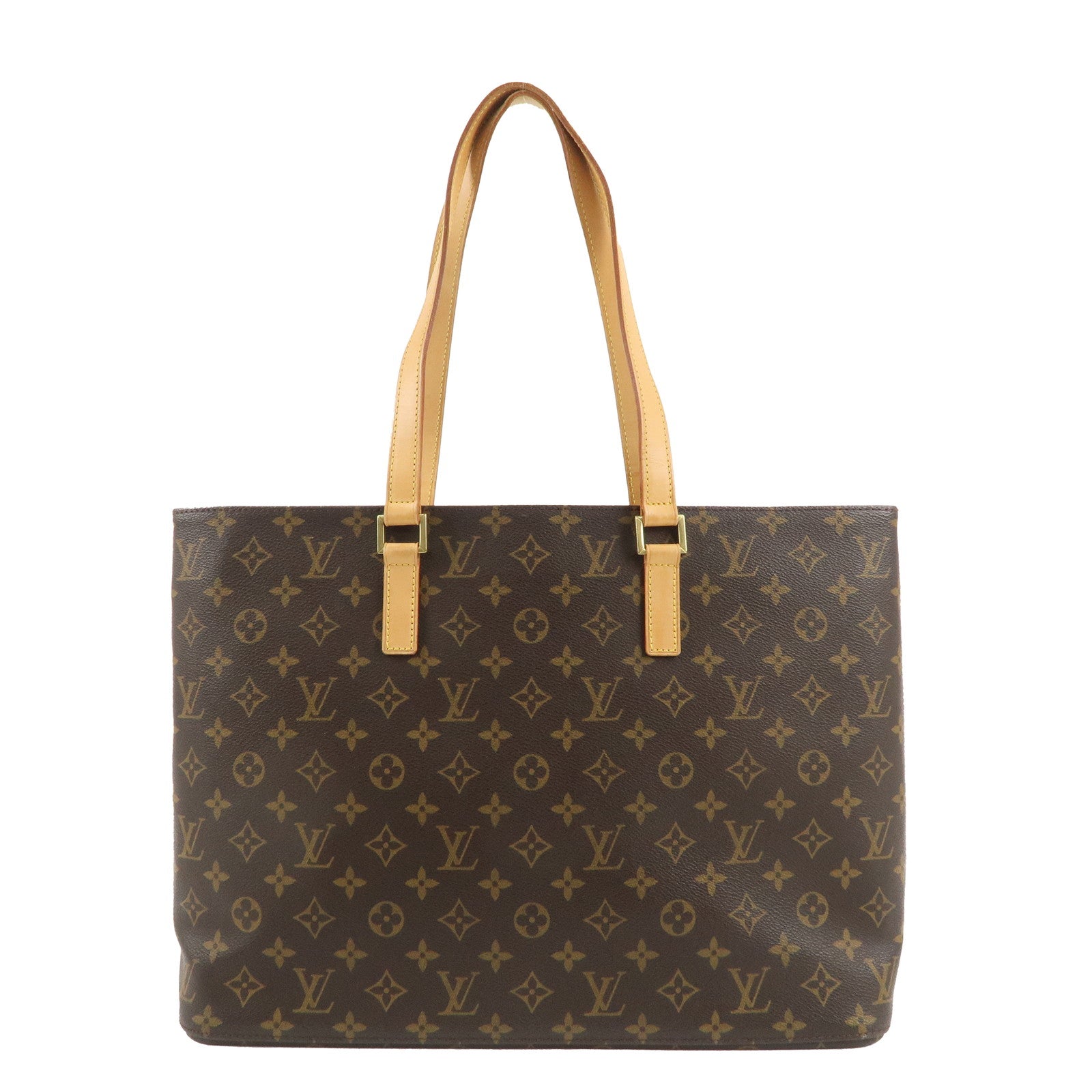 Louis-Vuitton-Monogram-Luco-Tote-Bag-Hand-Bag-Brown-M51155