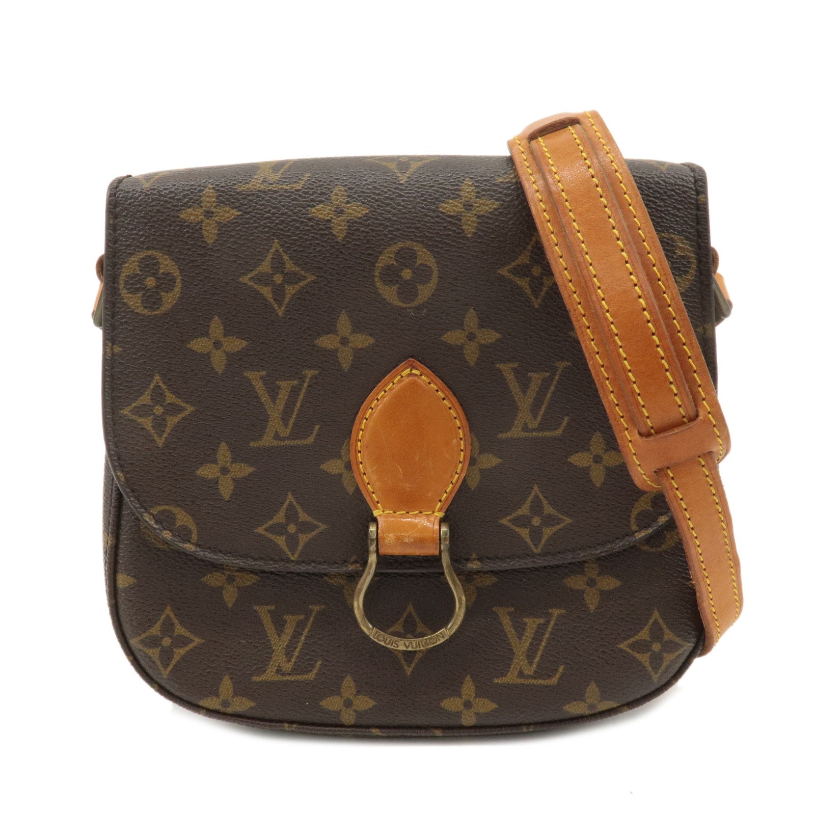 Louis Vuitton Monogram Saint Cloud MM Shoulder Bag Brown M51243