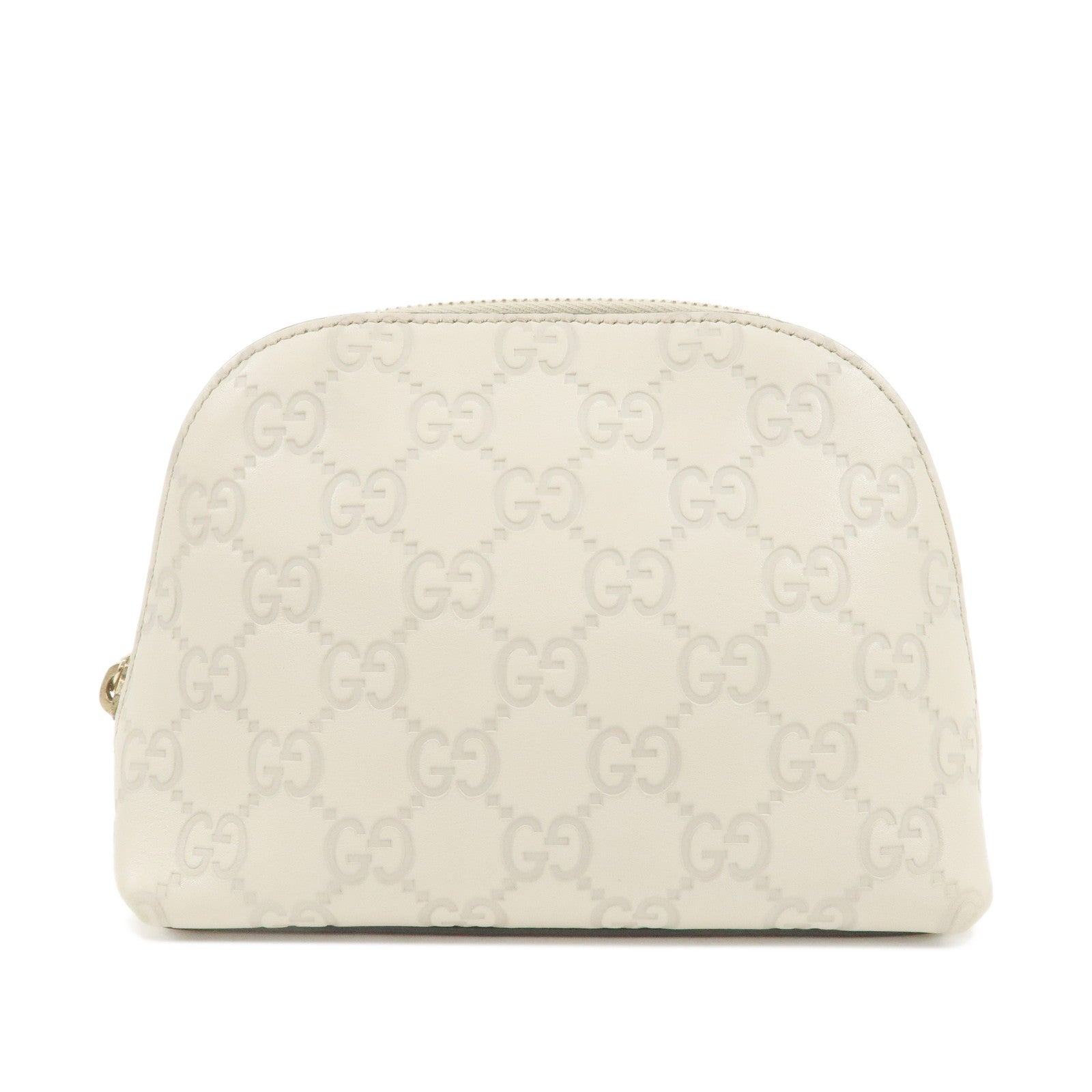 GUCCI-Guccissima-Leather-Pouch-Cosmetic-POuch-Ivory-141810