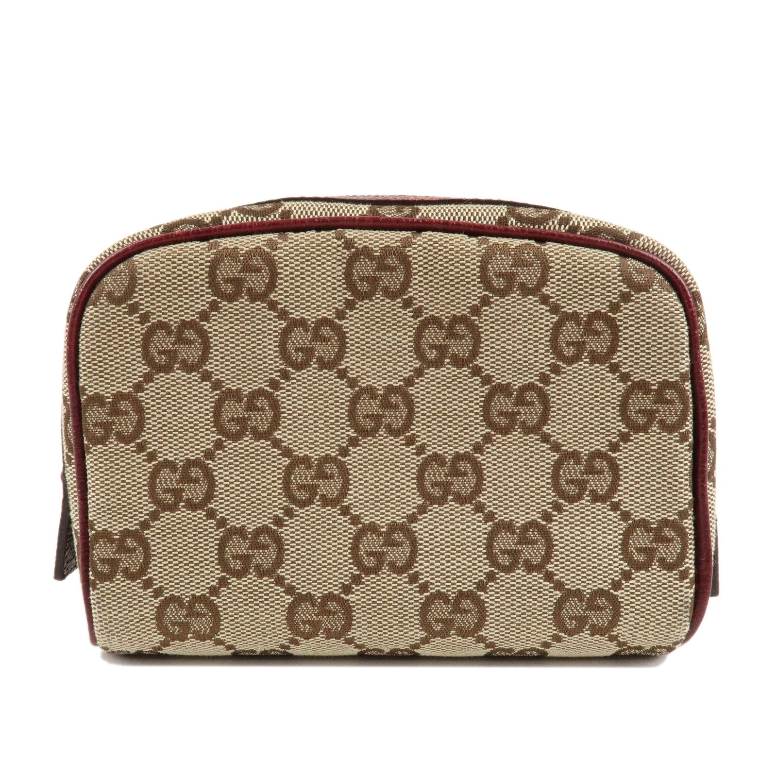 GUCCI-GG-Canvas-Cosmetic-Pouch-Beige-Bordeaux-120978