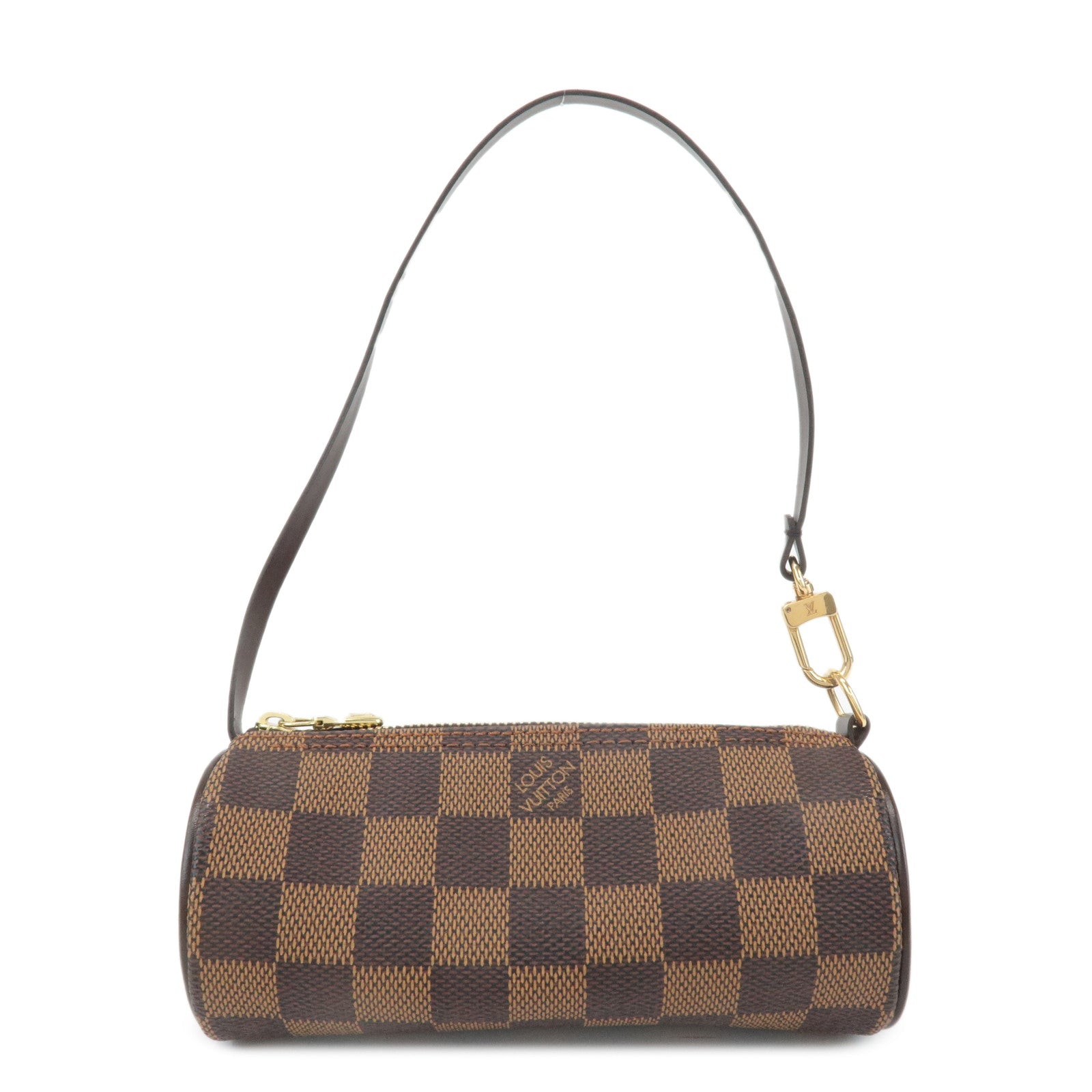 Louis-Vuitton-Damier-Ebene-Mini-Pouch-for-Papillon-Bag-Brown