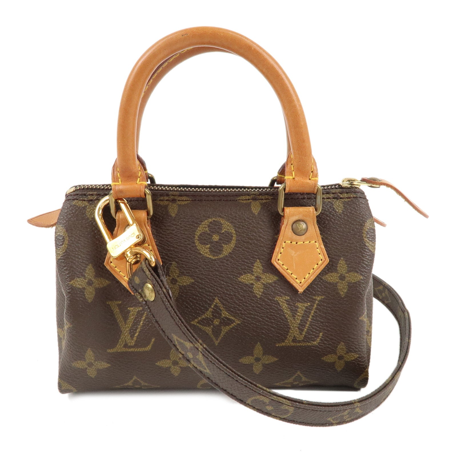 Louis Vuitton Monogram Mini Speedy 
Shoulder Strap M41534/J75010