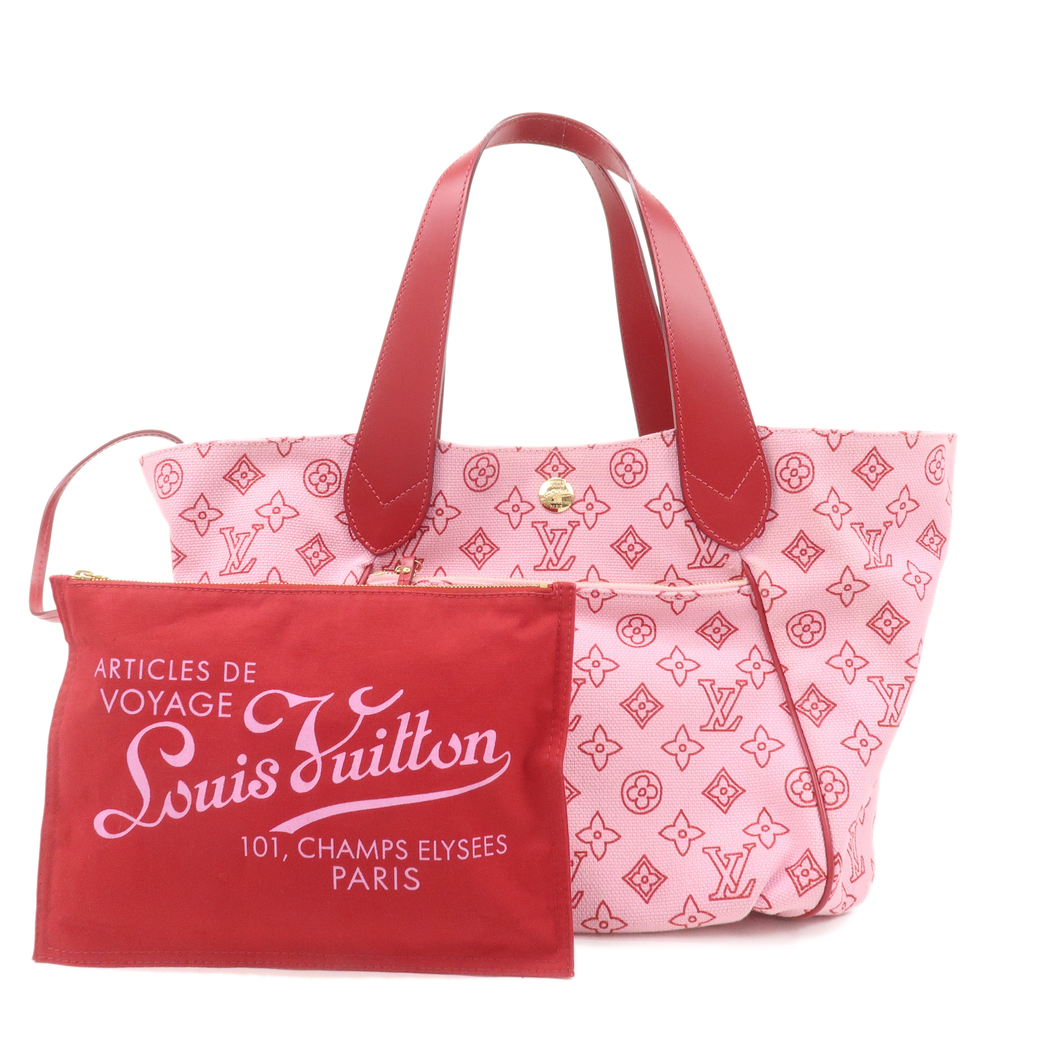 Louis Vuitton Beach Line Cabas Ipanema PM Tote Bag Rose M95984