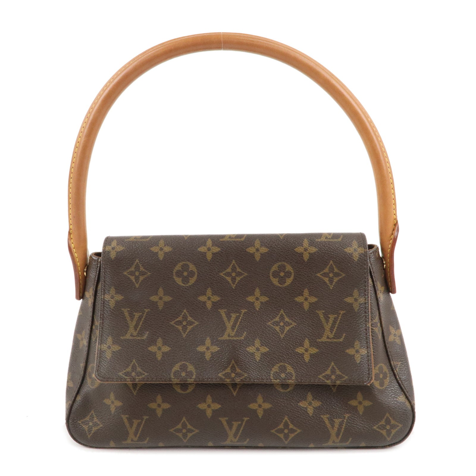 Louis-Vuitton-Monogram-Mini-Looping-Shoulder-Bag-Hand-Bag-M51147