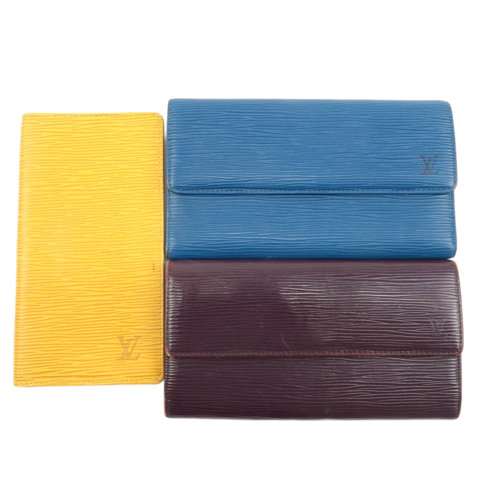 Louis Vuitton Set of 3 Epi Long Wallet M63219 M63385 M6374L