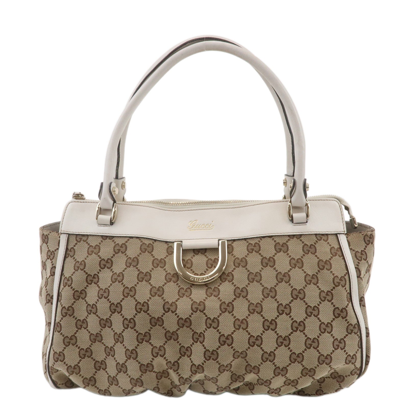 GUCCI-Abbey-GG-Canvas-Leather-Tote-Bag-Beige-Ivory-189831