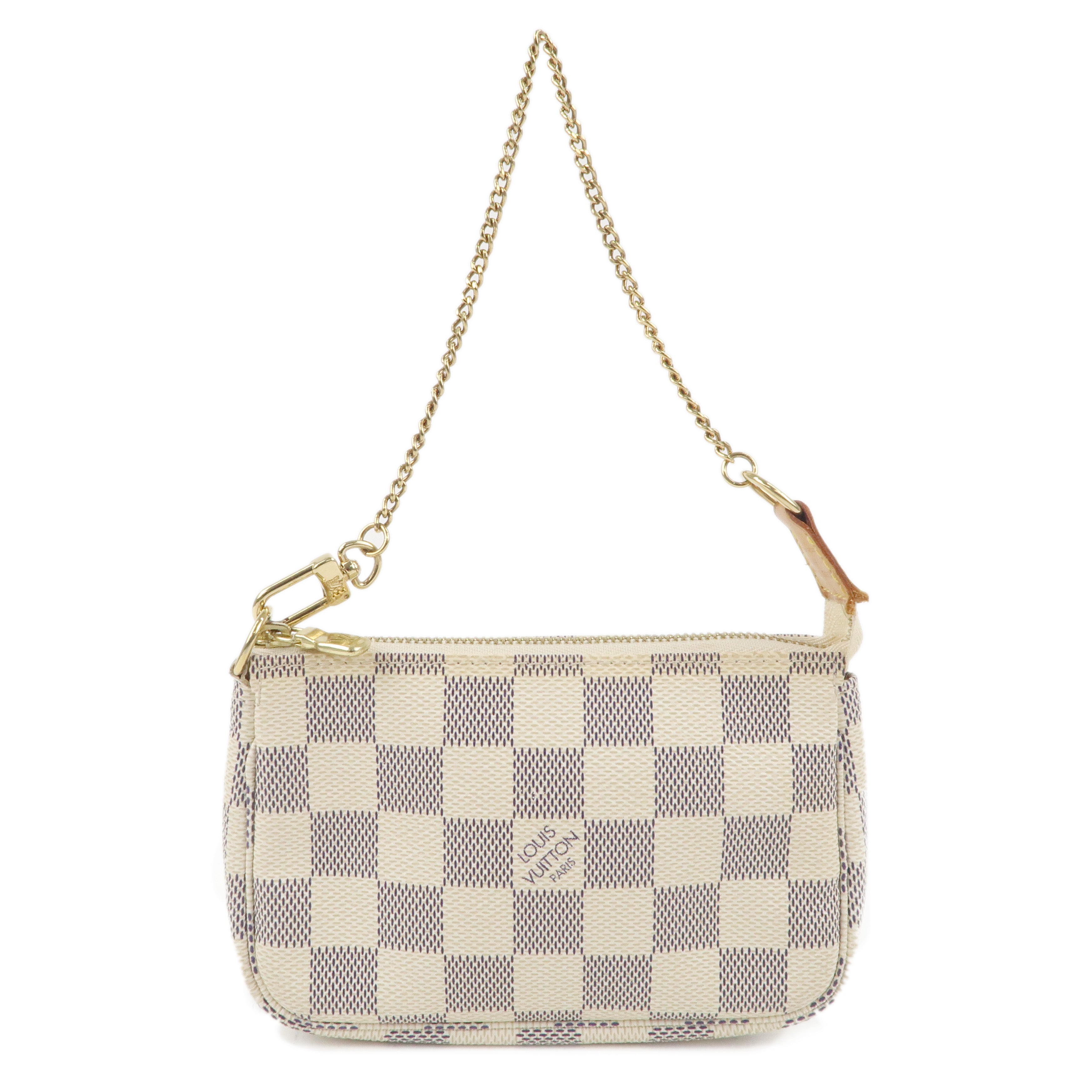 Louis Vuitton Damier Azur Mini Pochette Accessoires Pouch N58010