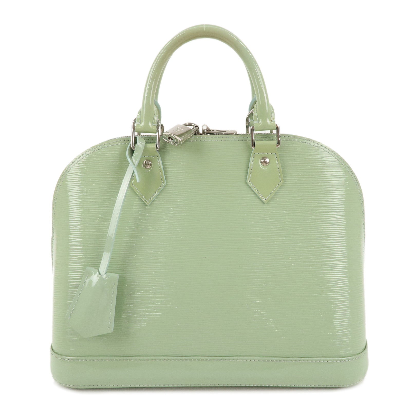 Louis-Vuitton-Epi-Patent-Leather-Alma-Hand-Bag-Light-Green-M52142