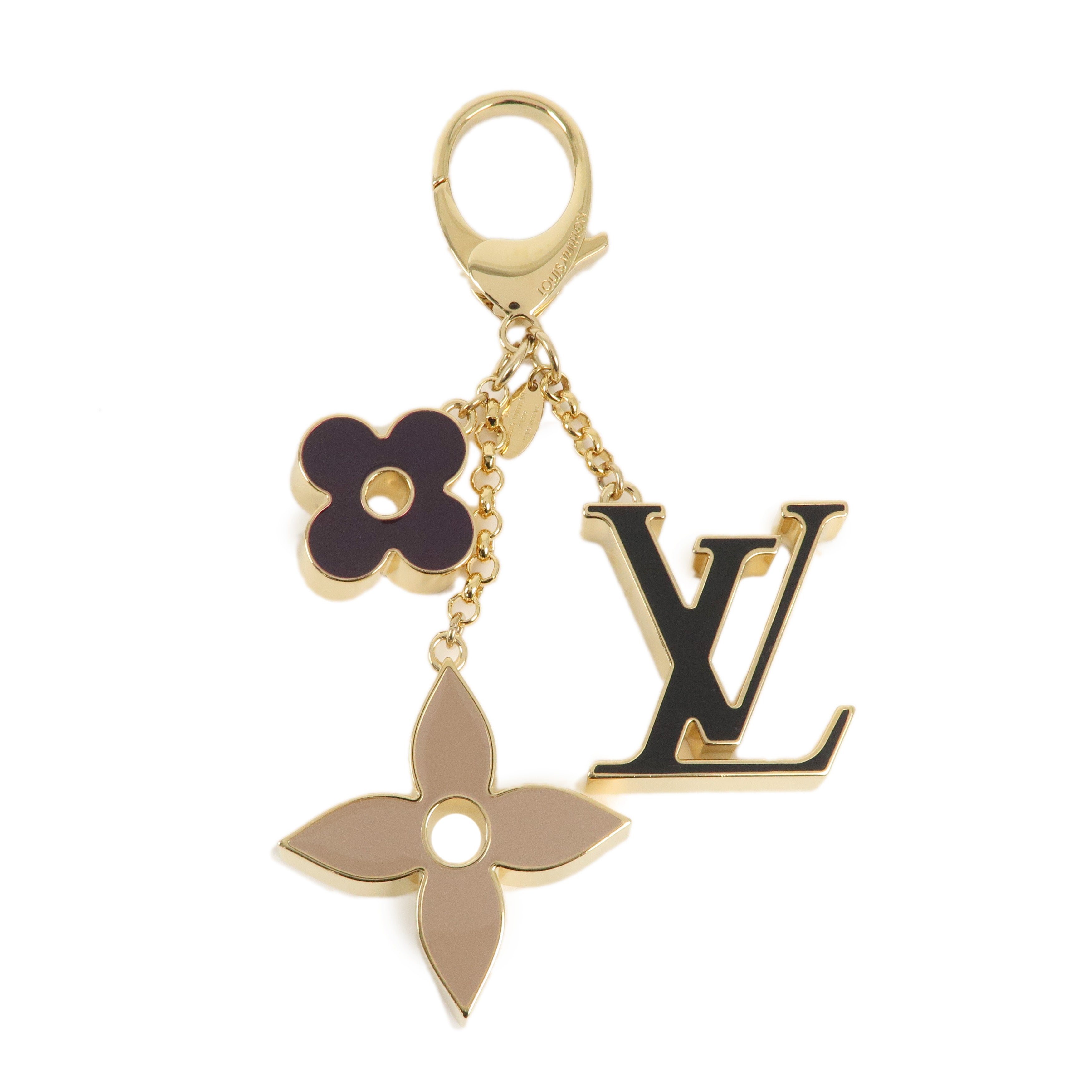 Louis Vuitton Fleur de Monogram Key Chain Bag Charm M67119