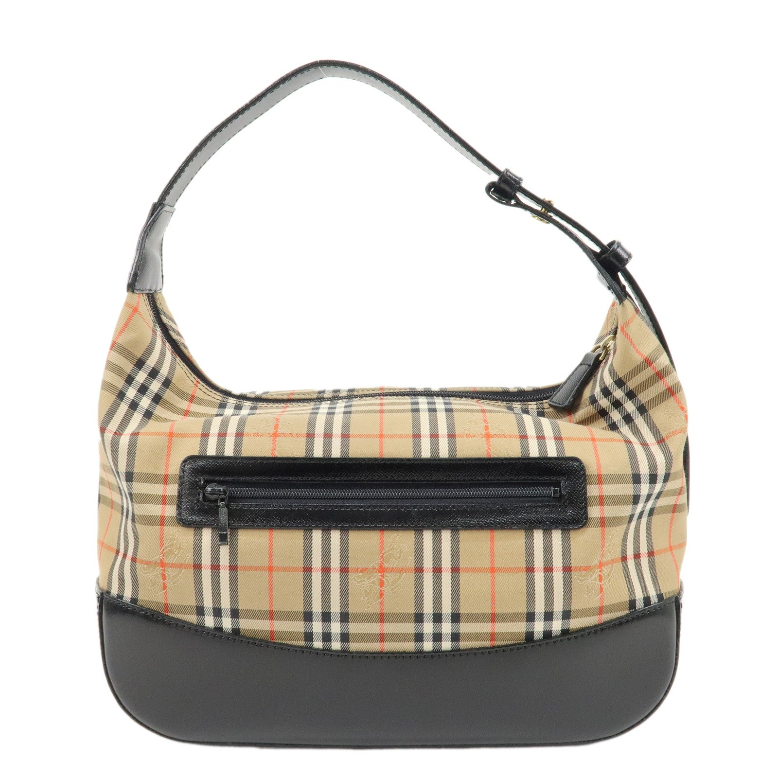 BURBERRY-Burberrys-Nova-Plaid-Canvas-Leather-Shoulder-Bag