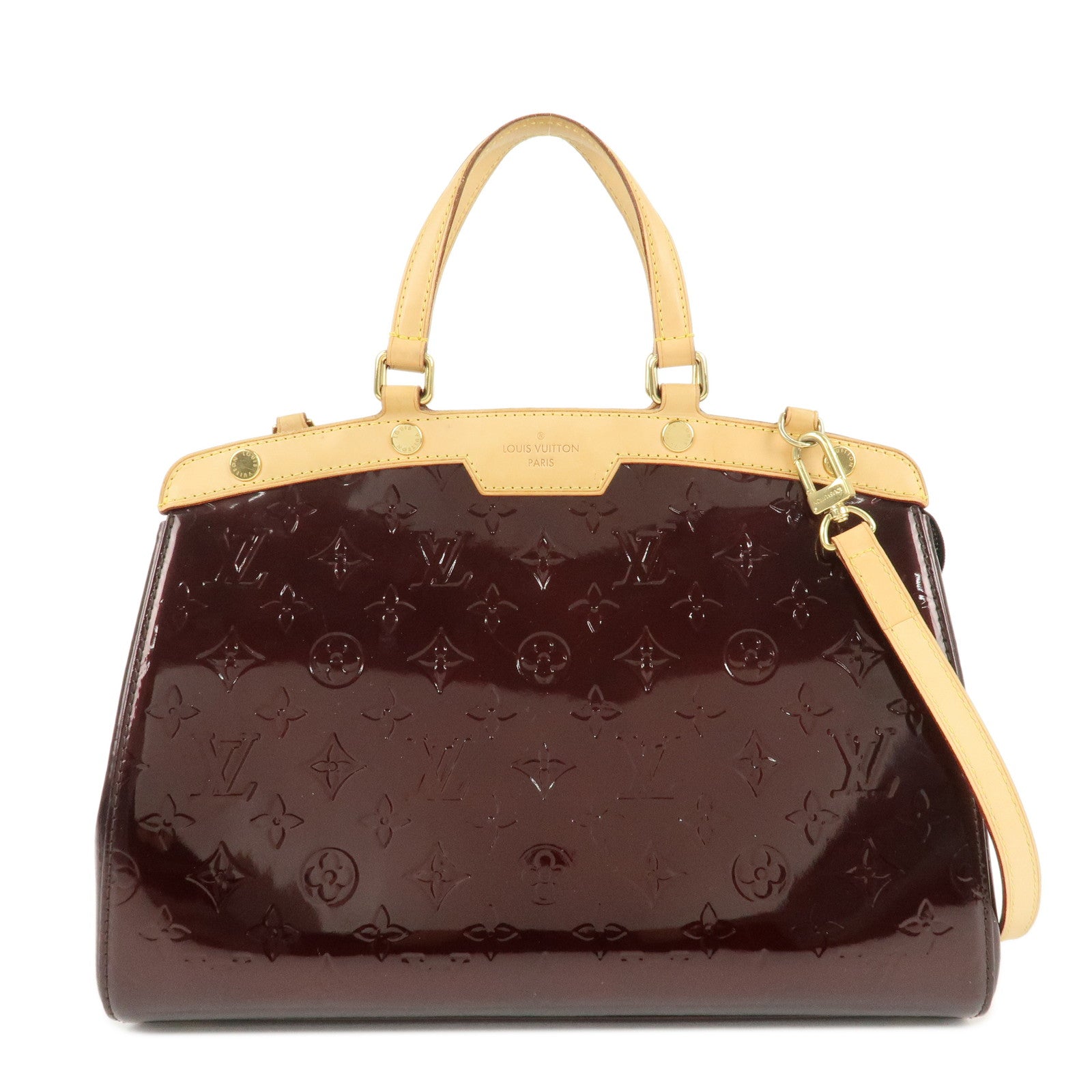 Louis-Vuitton-Vernis-Brea-MM-2Way-Hand-Bag-Amarante-M91619