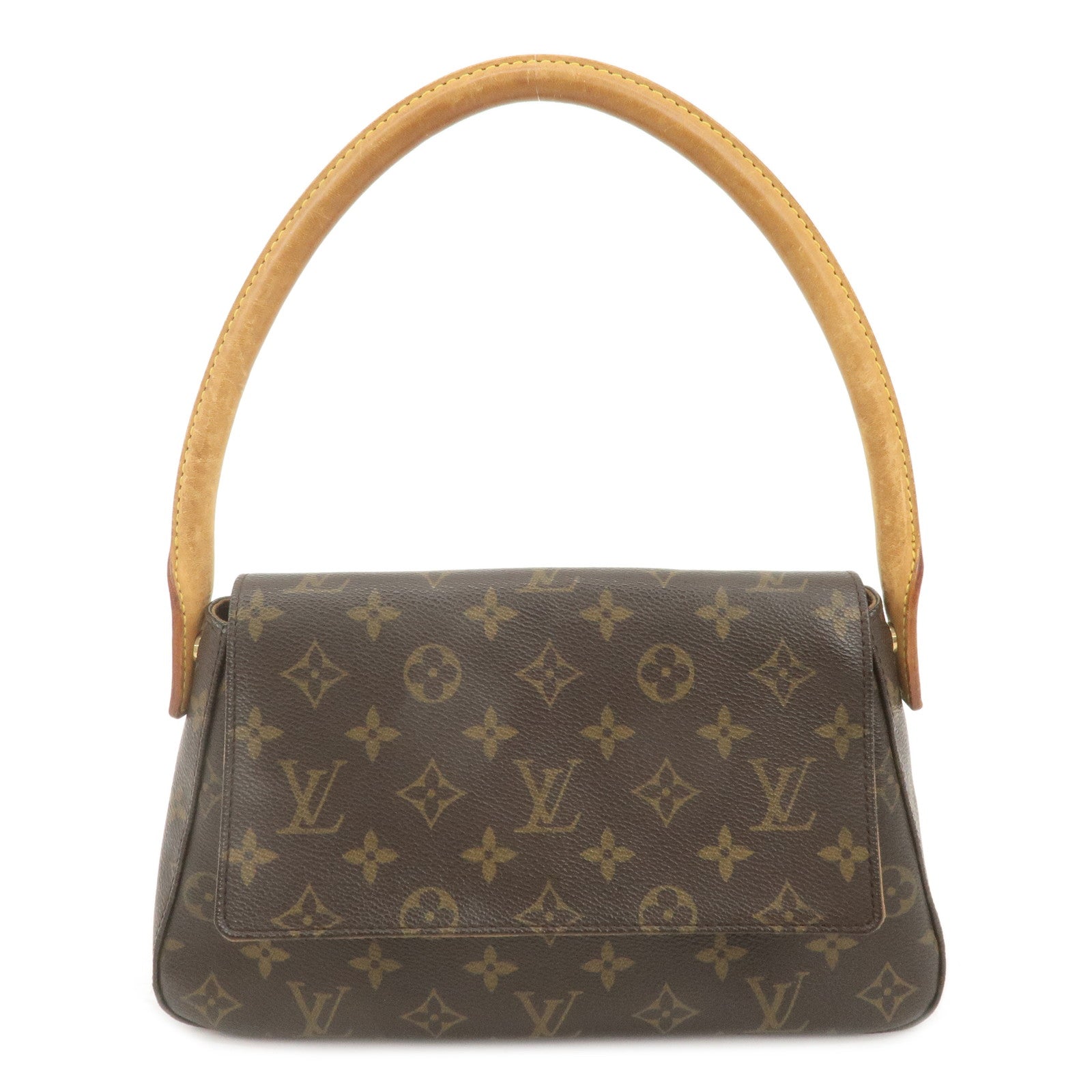 Louis-Vuitton-Monogram-Mini-Looping-Shoulder-Bag-Hand-Bag-M51147