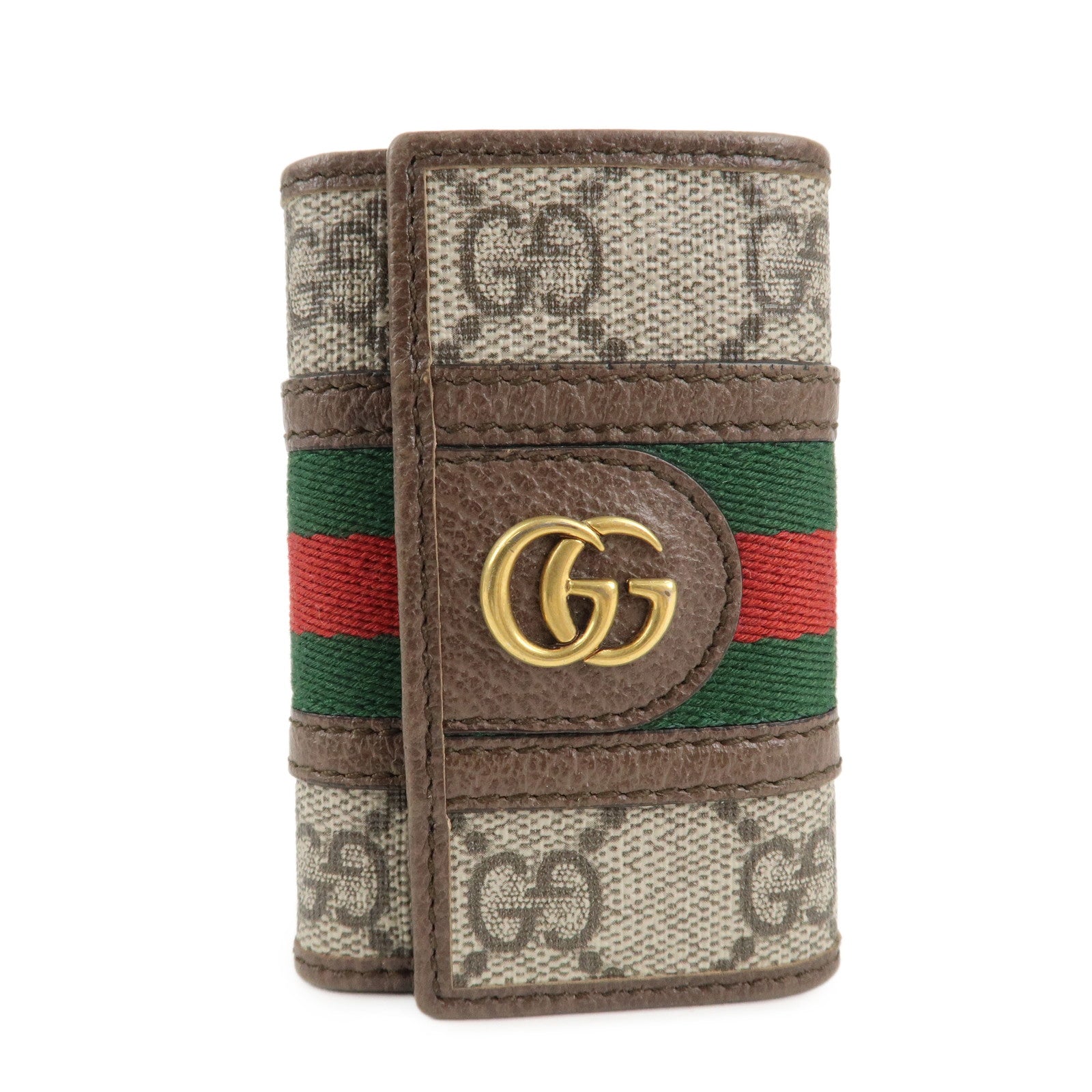 GUCCI-Ophidia-Sherry-GG-Supreme-6-Key-Case-Beige-Brown-603732