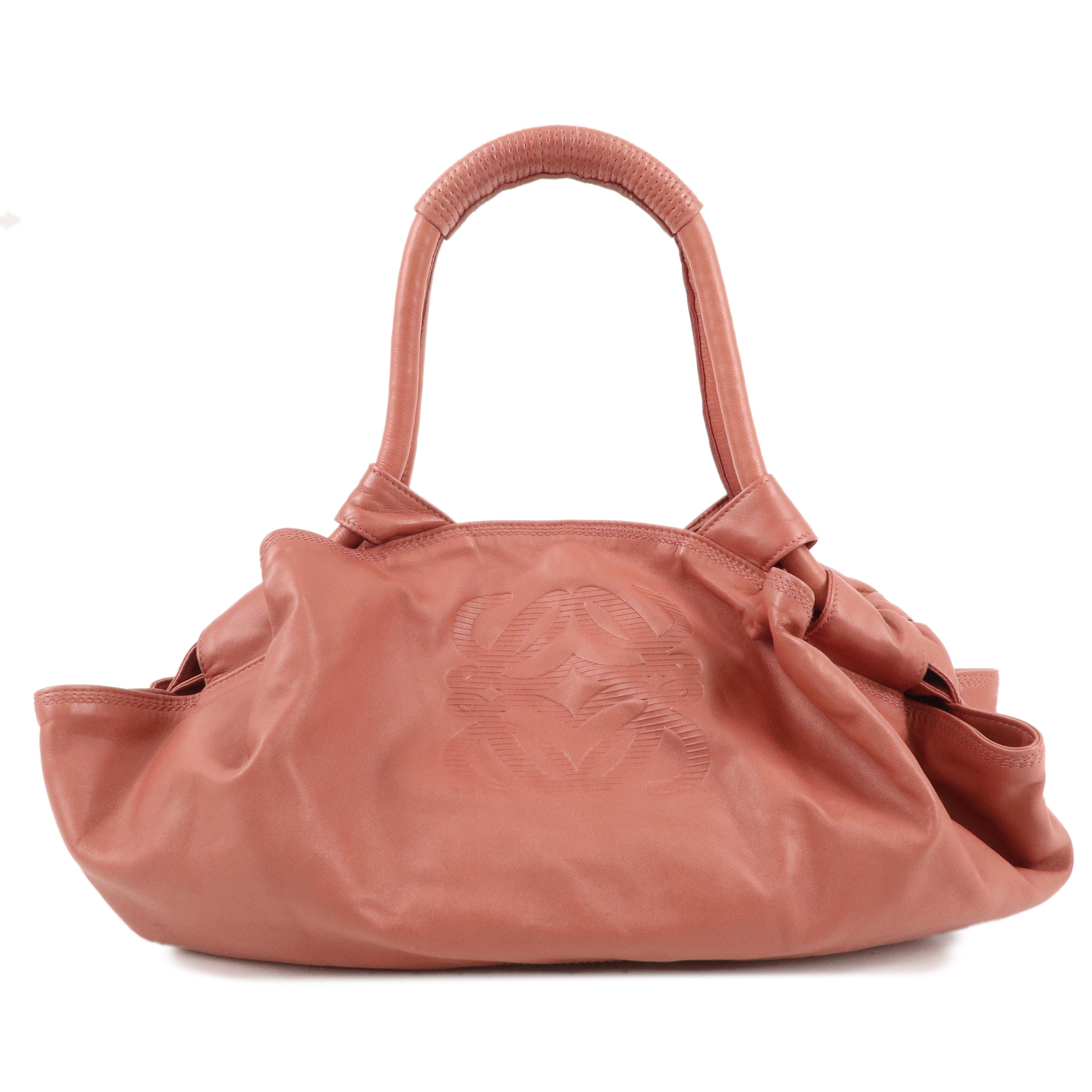 LOEWE Leather Nappa Aire Hand Bag Shoulder Bag Pink