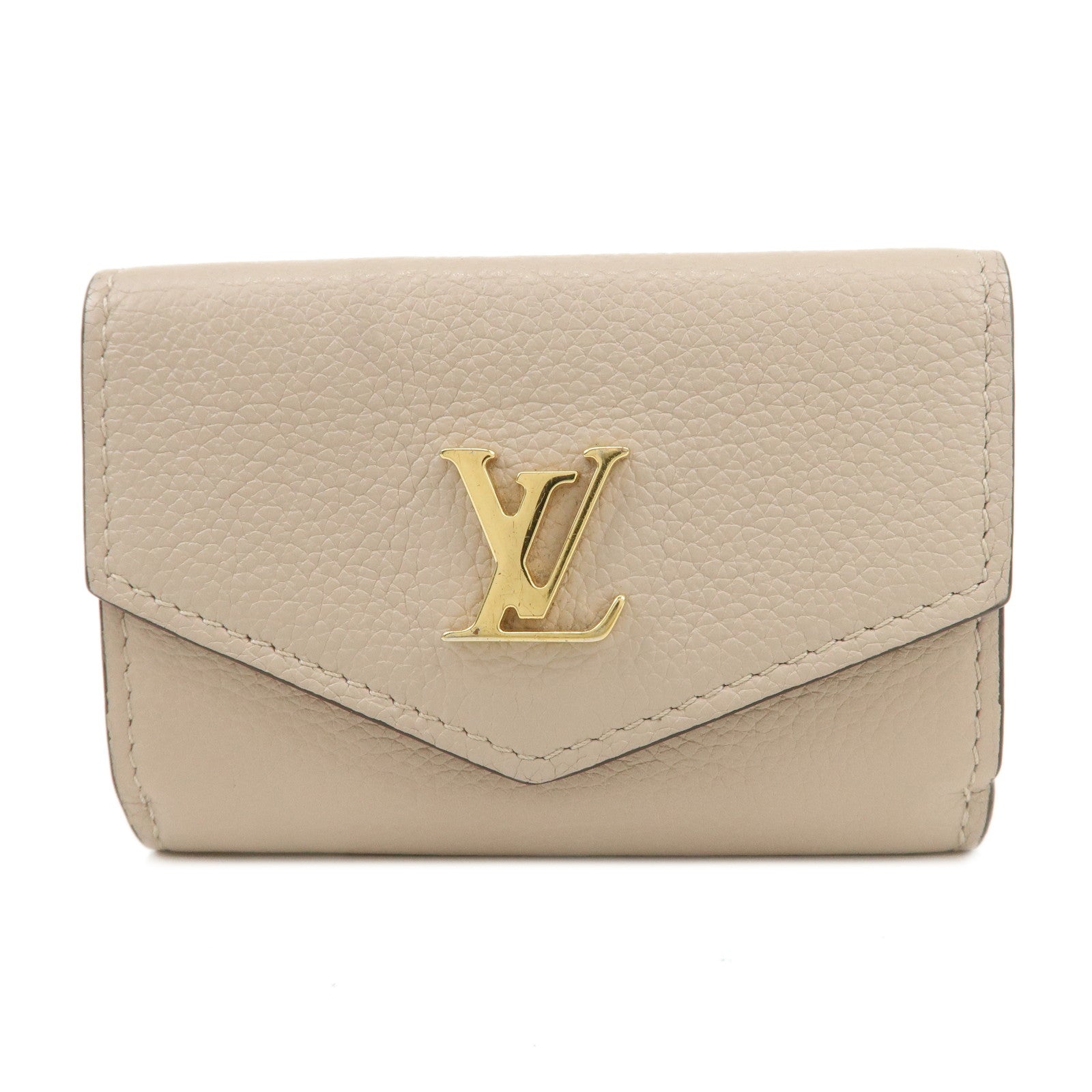 Louis Vuitton Portefeuille Lock Mini Wallet Greige M69340