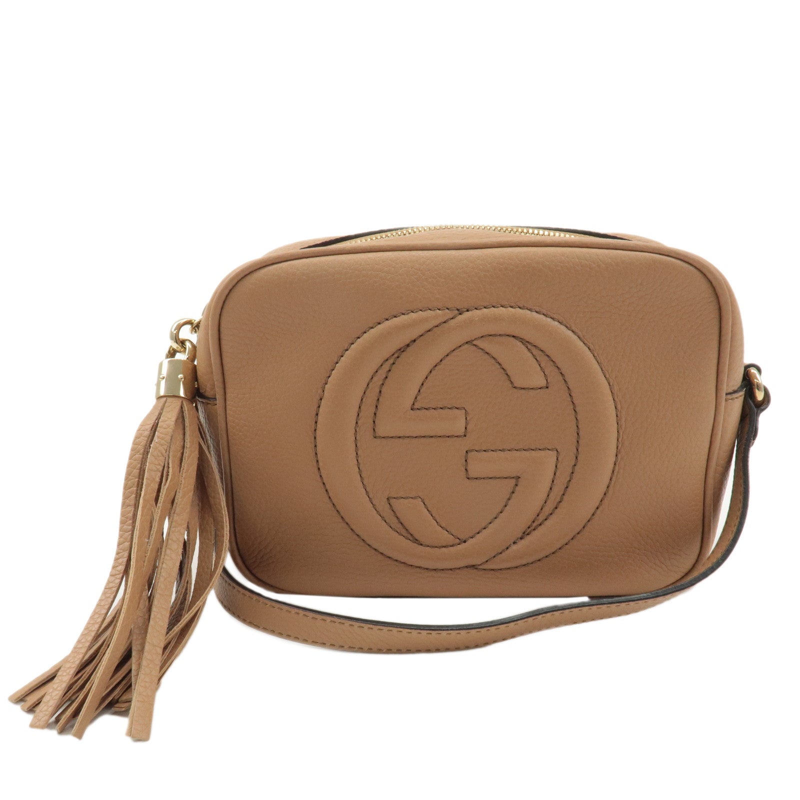 GUCCI-SOHO-Small-Disco-Leather-Shoulder-Bag-Pink-Beige-308364